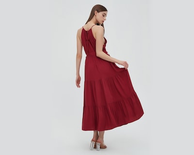 Foto 4 | Vestido Sahara Casual Midi Cuello Halter