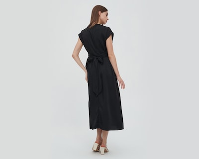 Foto 3 | Vestido Sahara Casual Midi Negro
