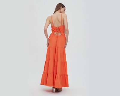 Foto 4 | Vestido Sahara Casual Largo Anaranjado