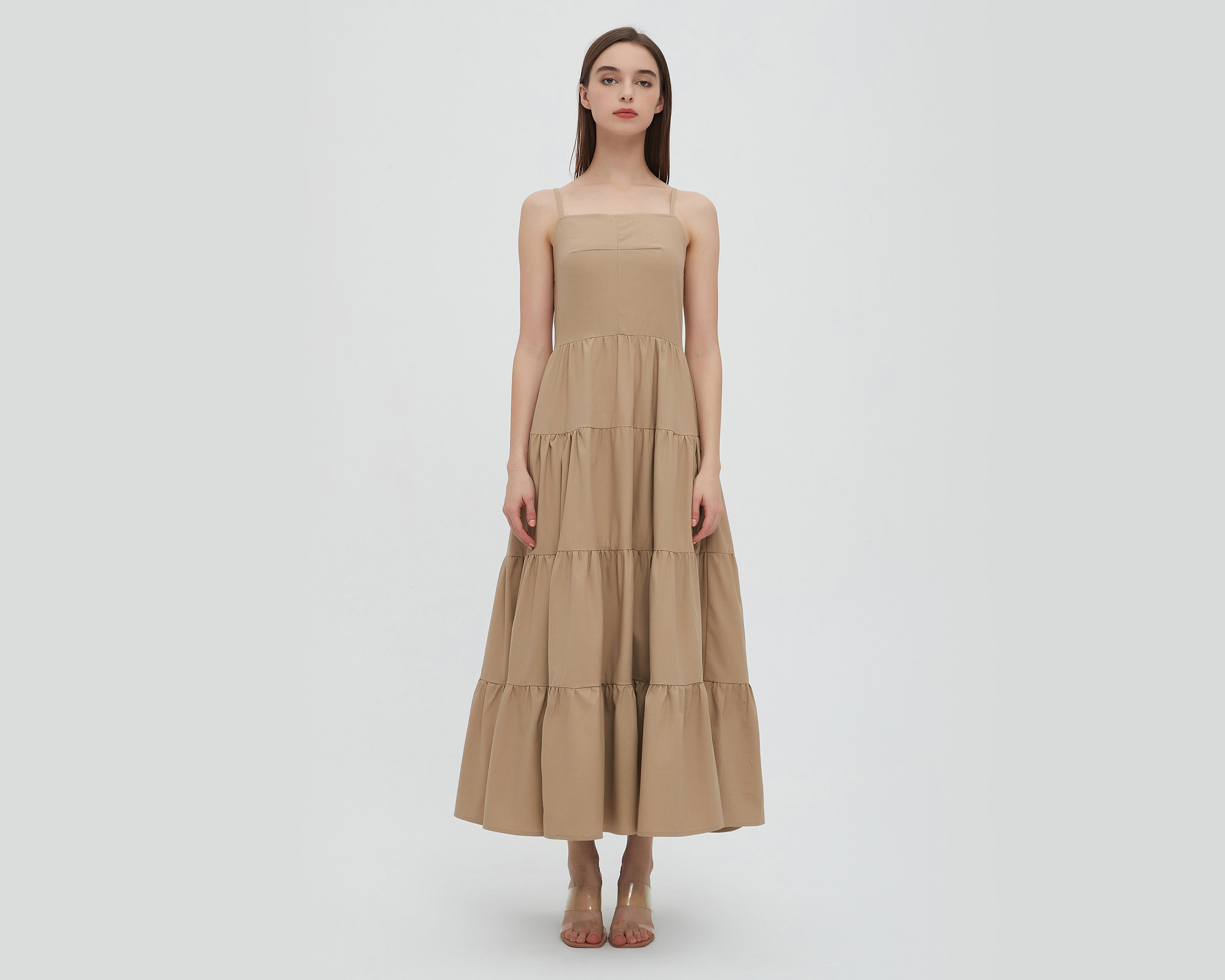 Foto 1 | Vestido Sahara Casual Largo de Tirantes