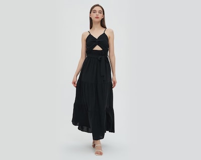 Foto 1 | Vestido Sahara Casual Largo de Tirantes con Abertura en Escote