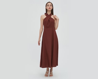 Foto 2 | Vestido Sahara Casual Escote Cruzado y Escote en la Espalda
