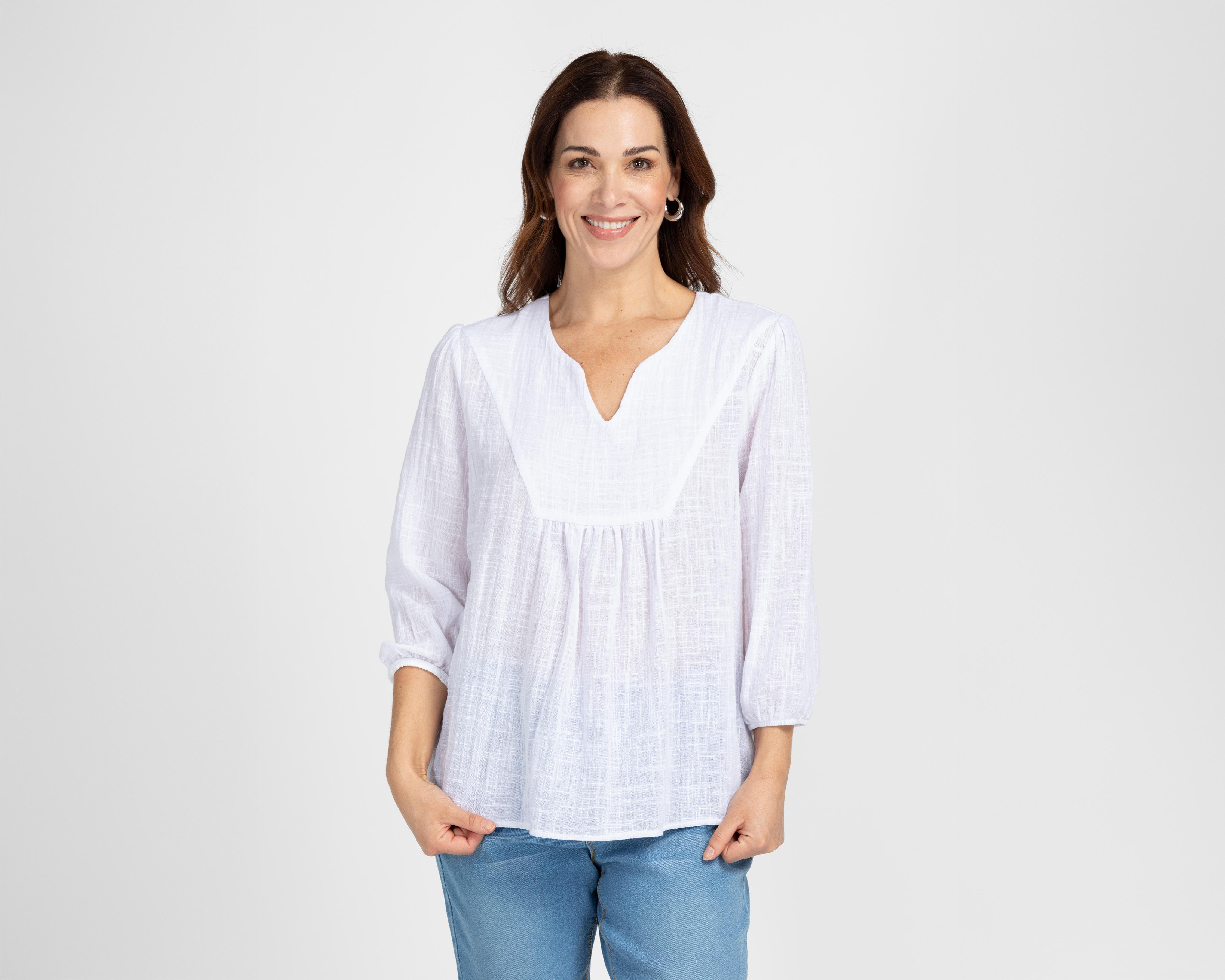 Foto 2 pulgar | Blusa Blanca Alexis para Mujer