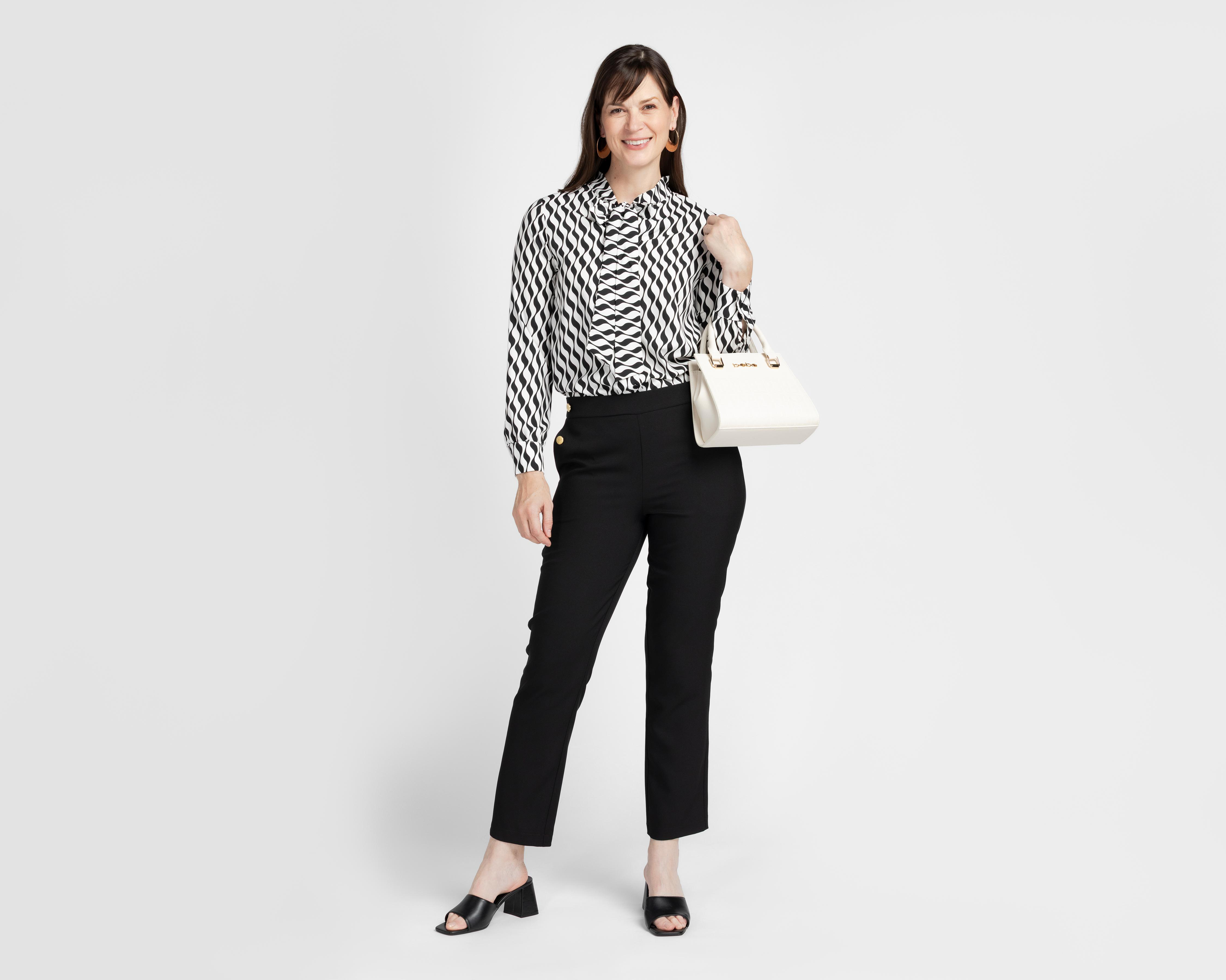 Foto 2 | Pantalón de Vestir Sahara Negro para Mujer