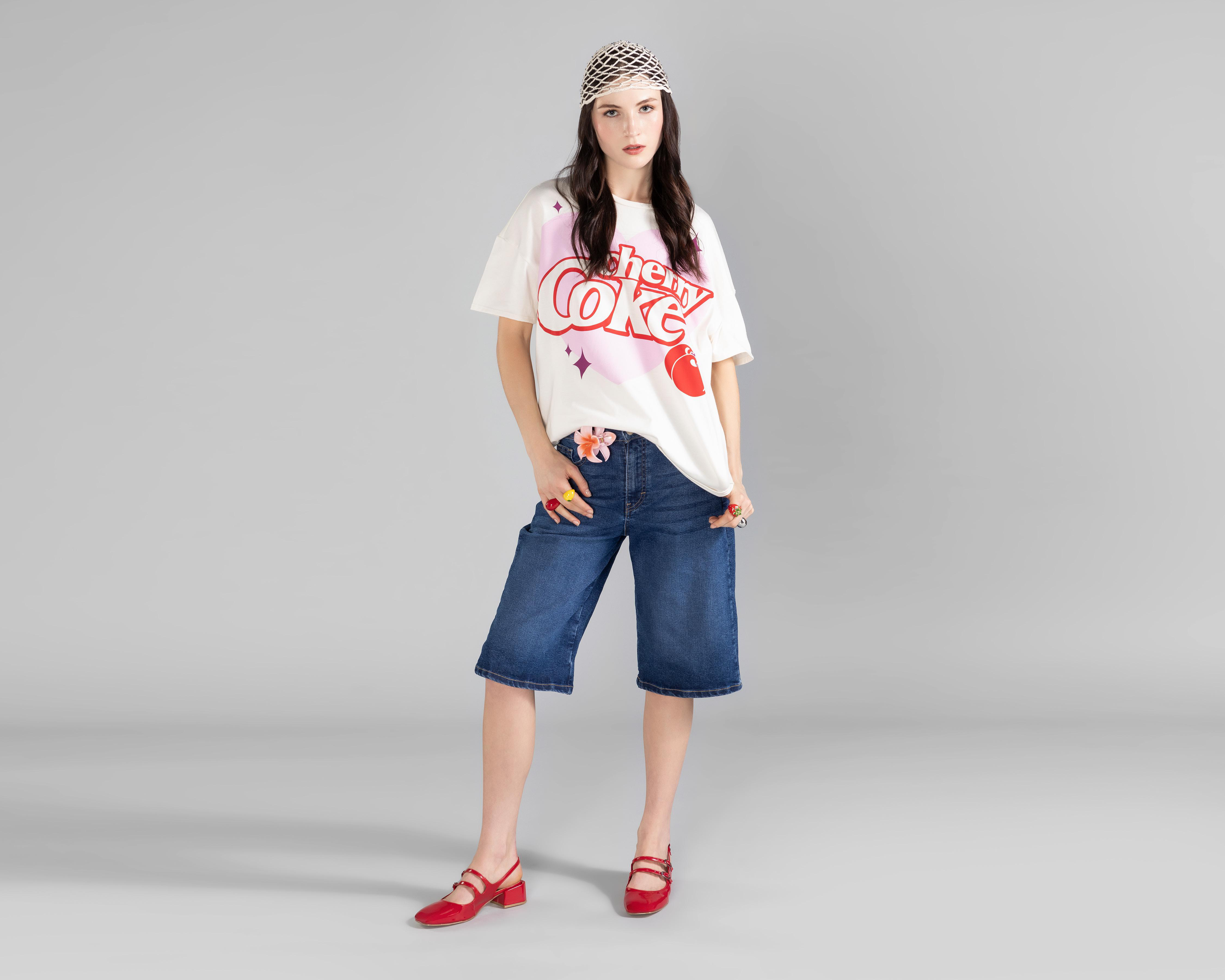 Foto 1 | Pantalón Capri Strona de Mezclilla Juvenil