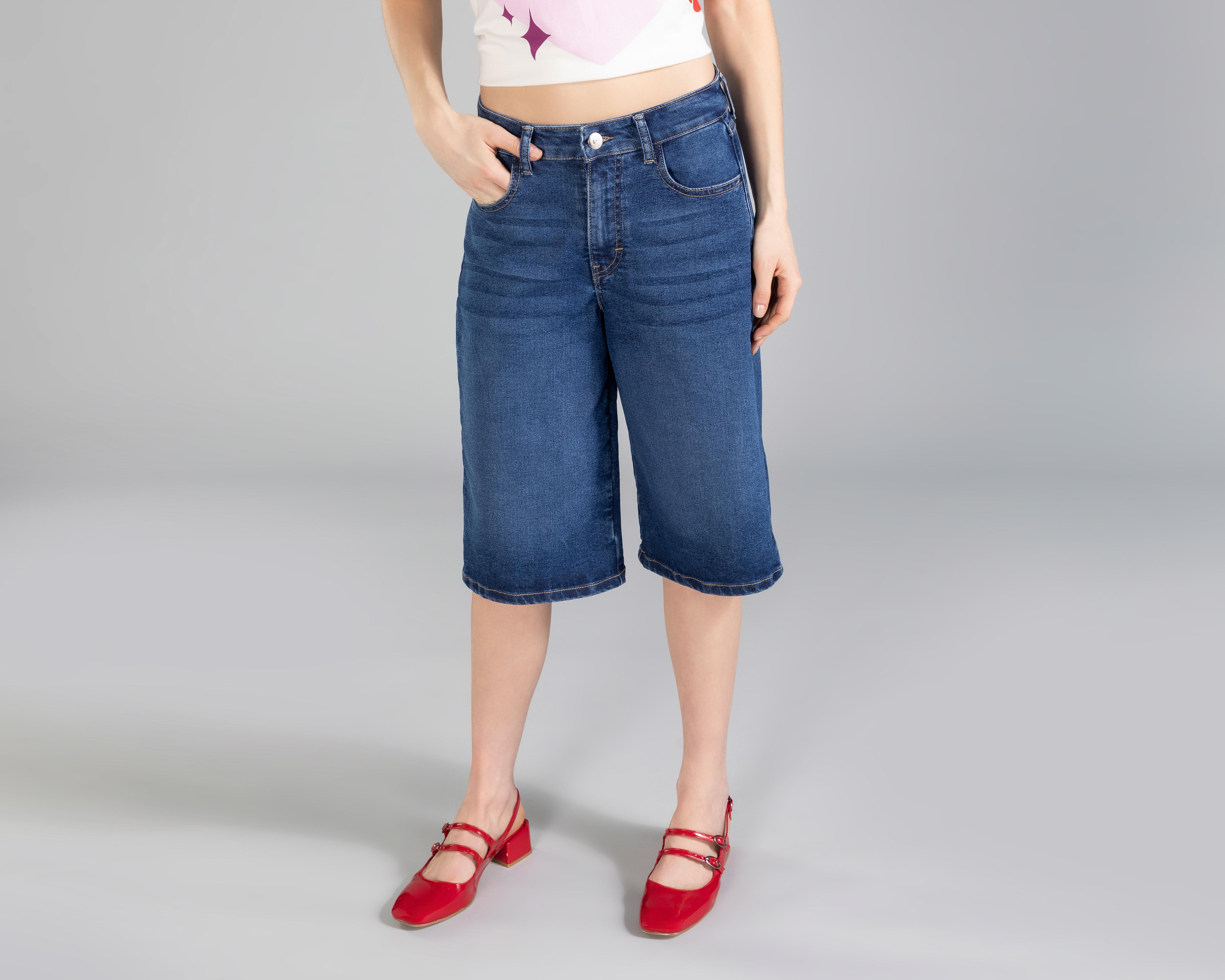 Foto 2 | Pantalón Capri Strona de Mezclilla Juvenil