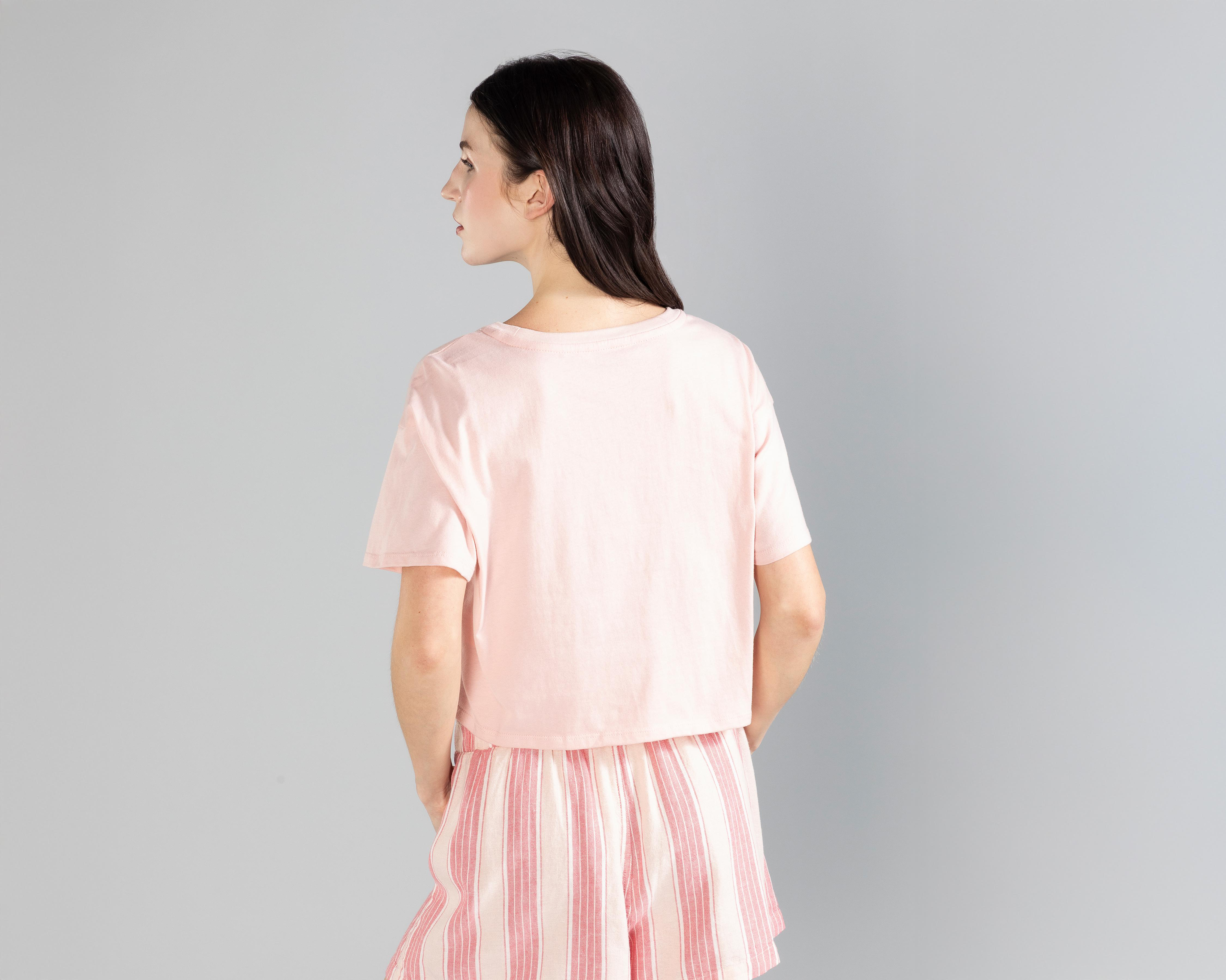 Foto 4 pulgar | Playera Strona Print Fresas Juvenil