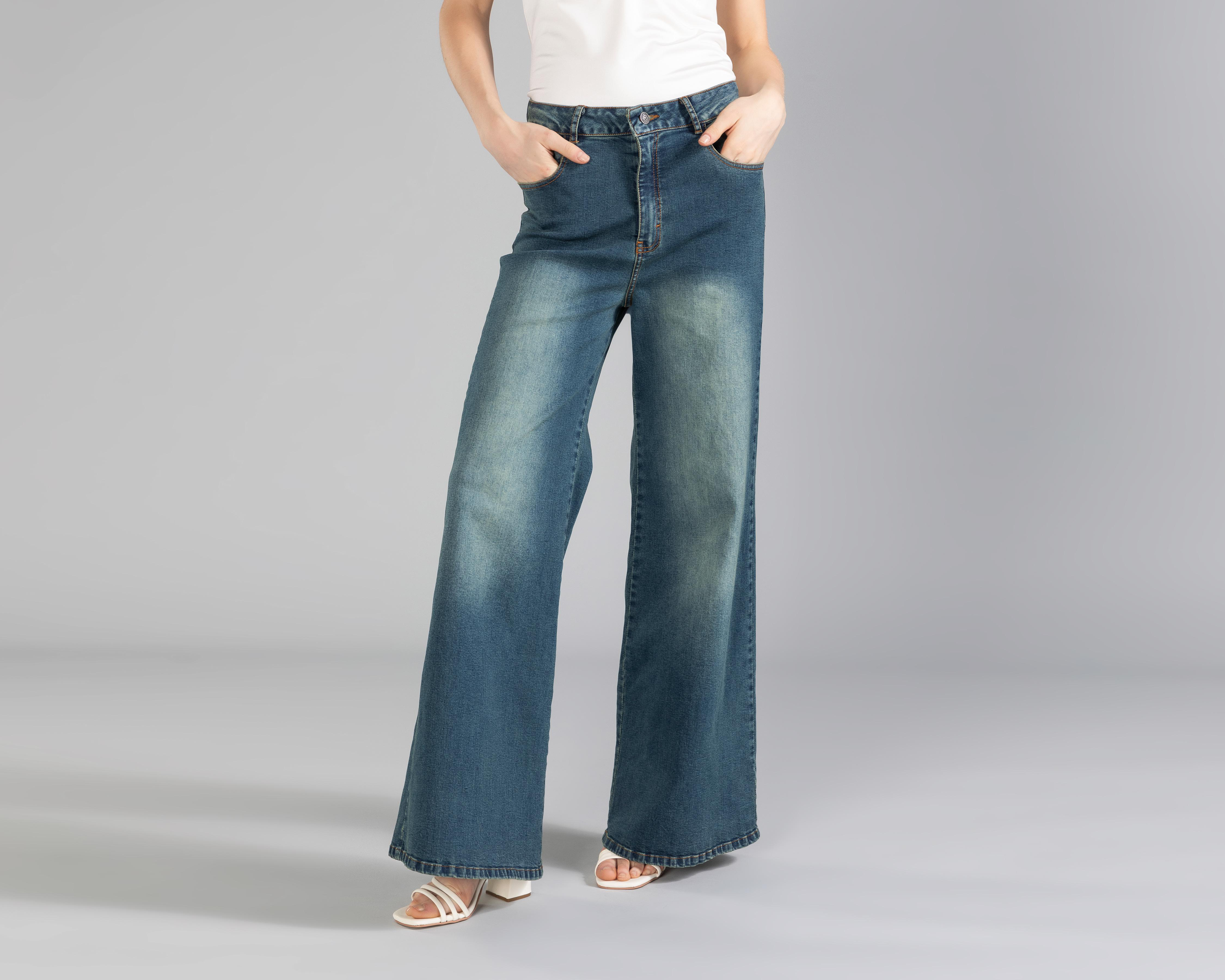 Foto 3 pulgar | Jeans Strona Acampanados para Mujer