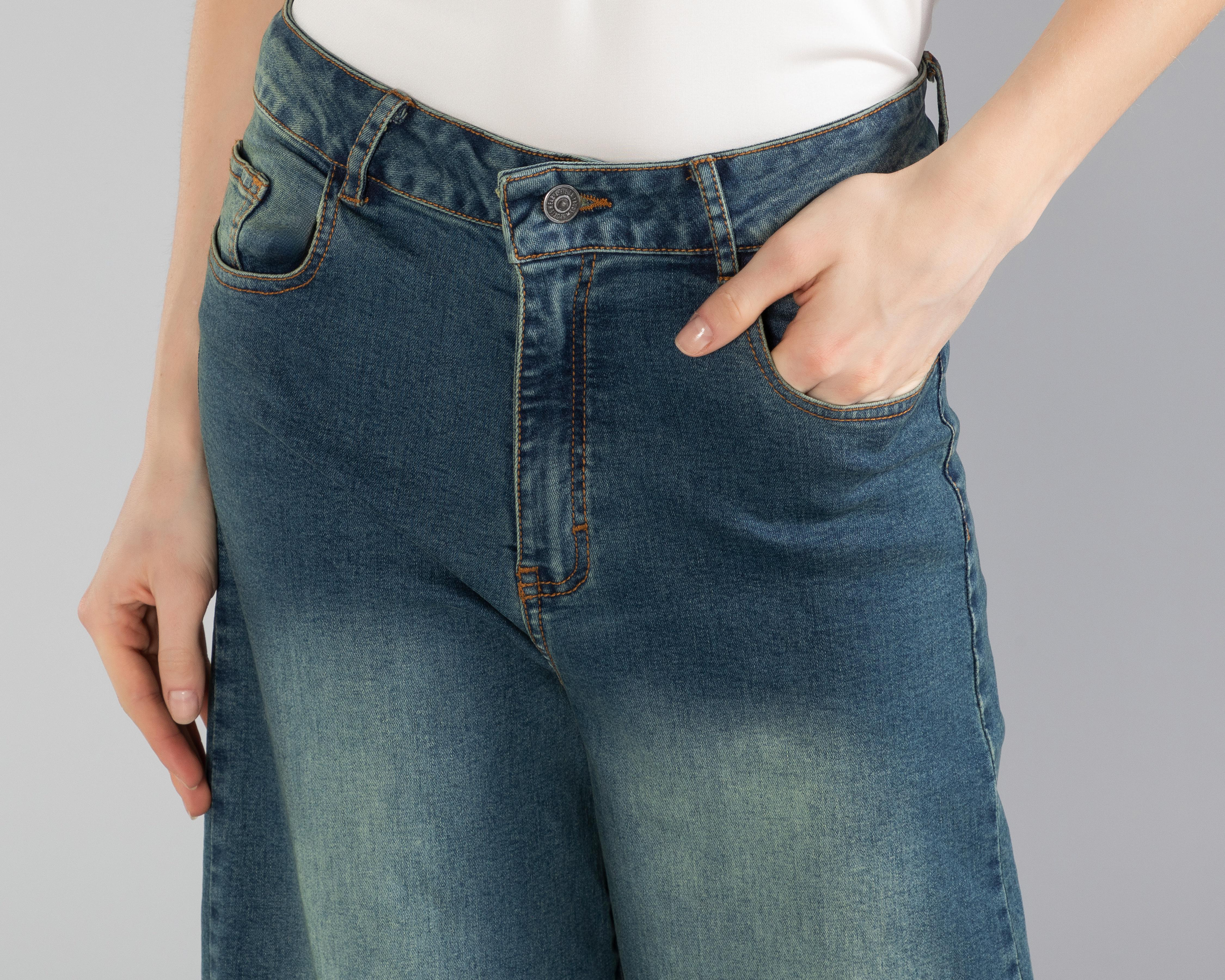 Foto 5 pulgar | Jeans Strona Acampanados para Mujer
