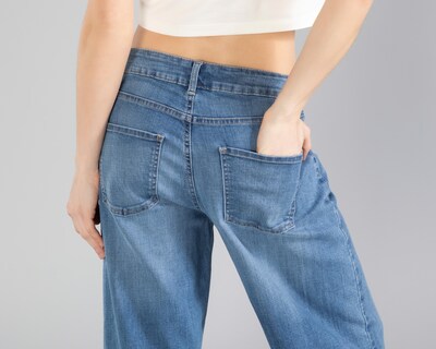 Foto 5 | Jeans Wide Leg Strona para Mujer