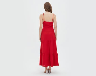 Foto 3 | Vestido Sahara Casual de Tirantes Rojo
