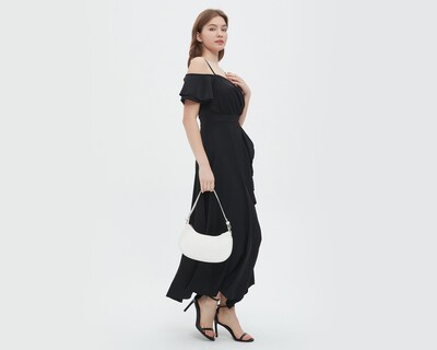 Foto 4 | Vestido Sahara de Noche Negro con Abertura
