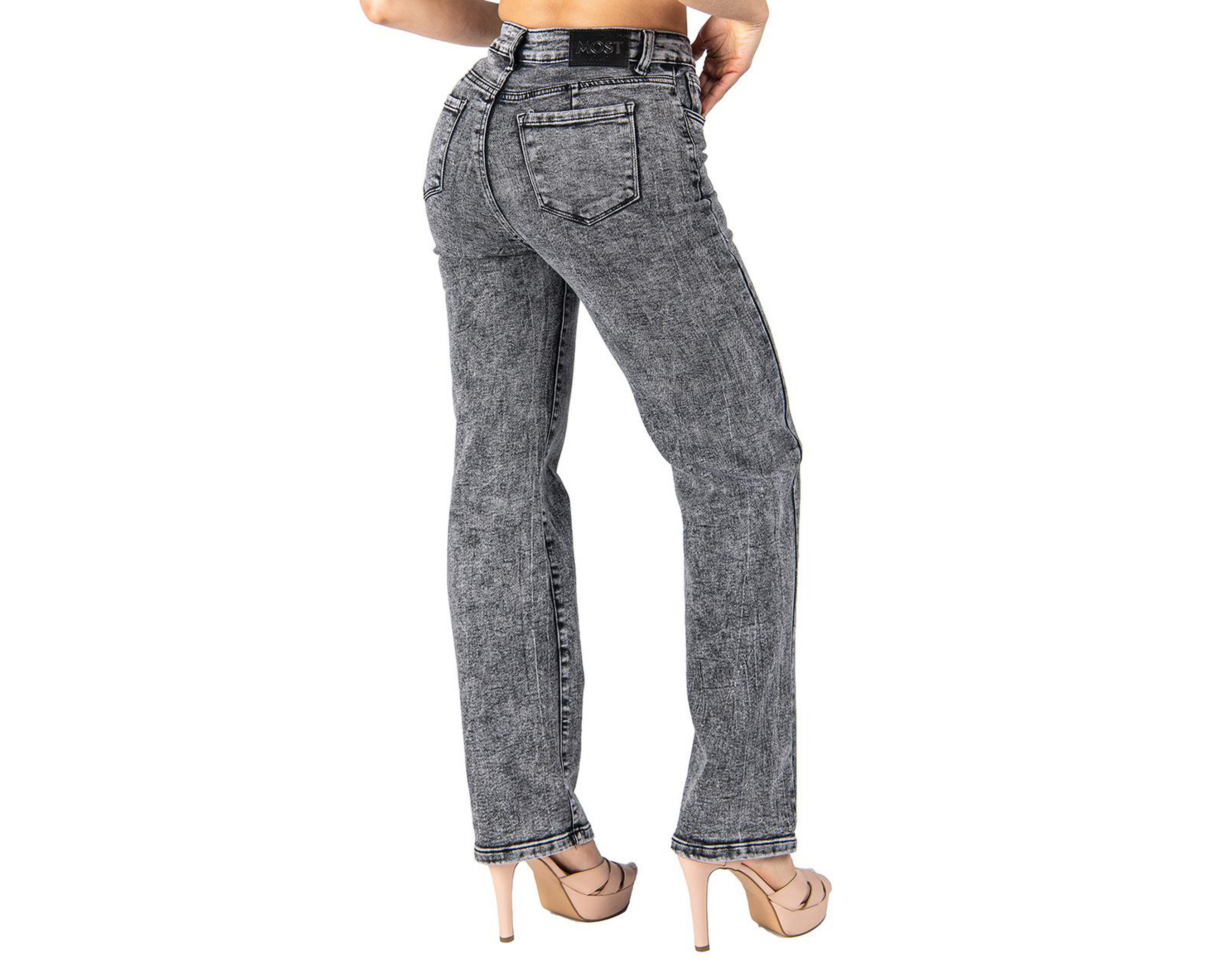 Foto 4 pulgar | Jeans Straight Most Look para Mujer