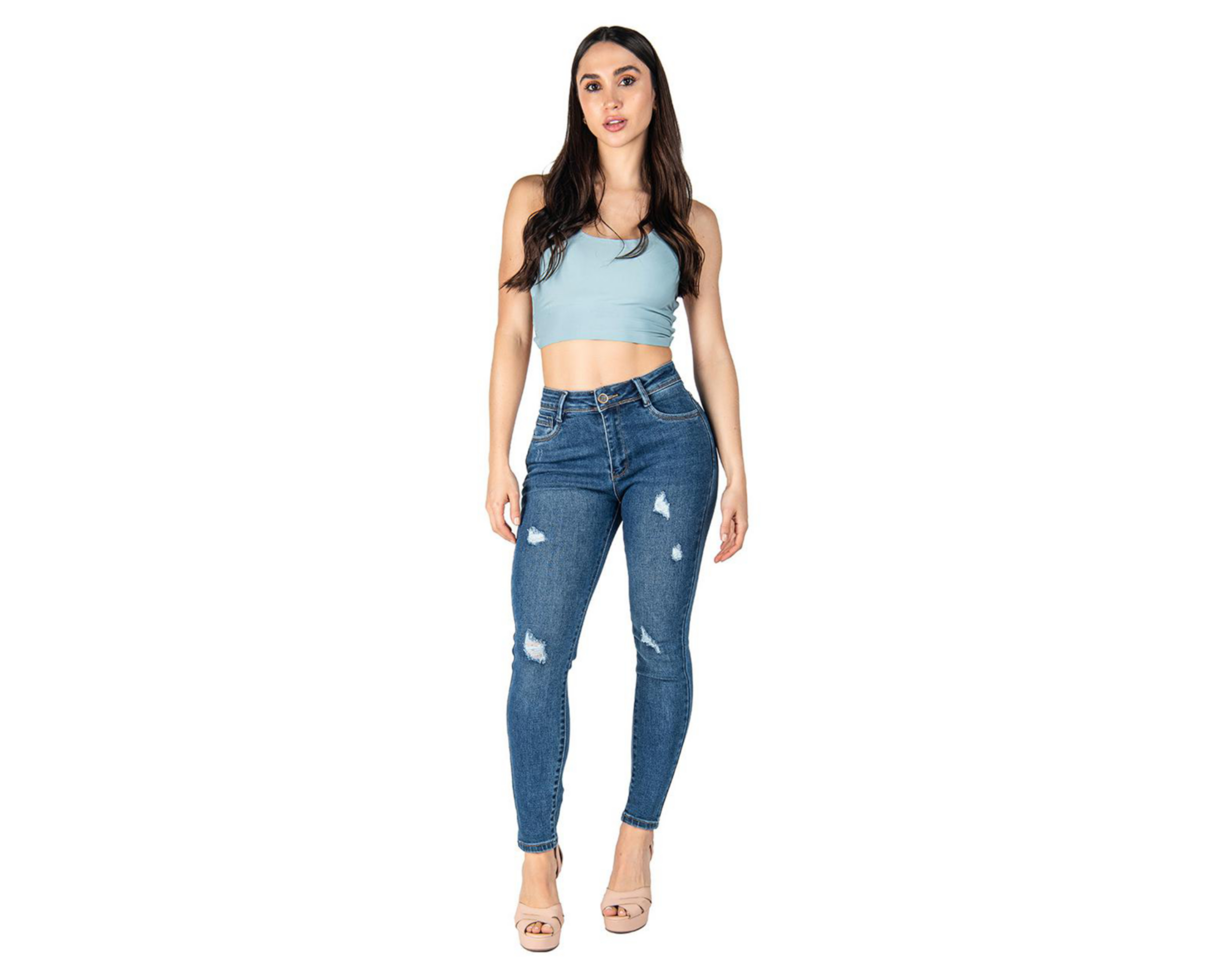 Foto 3 pulgar | Jeans Skinny Most Look para Mujer