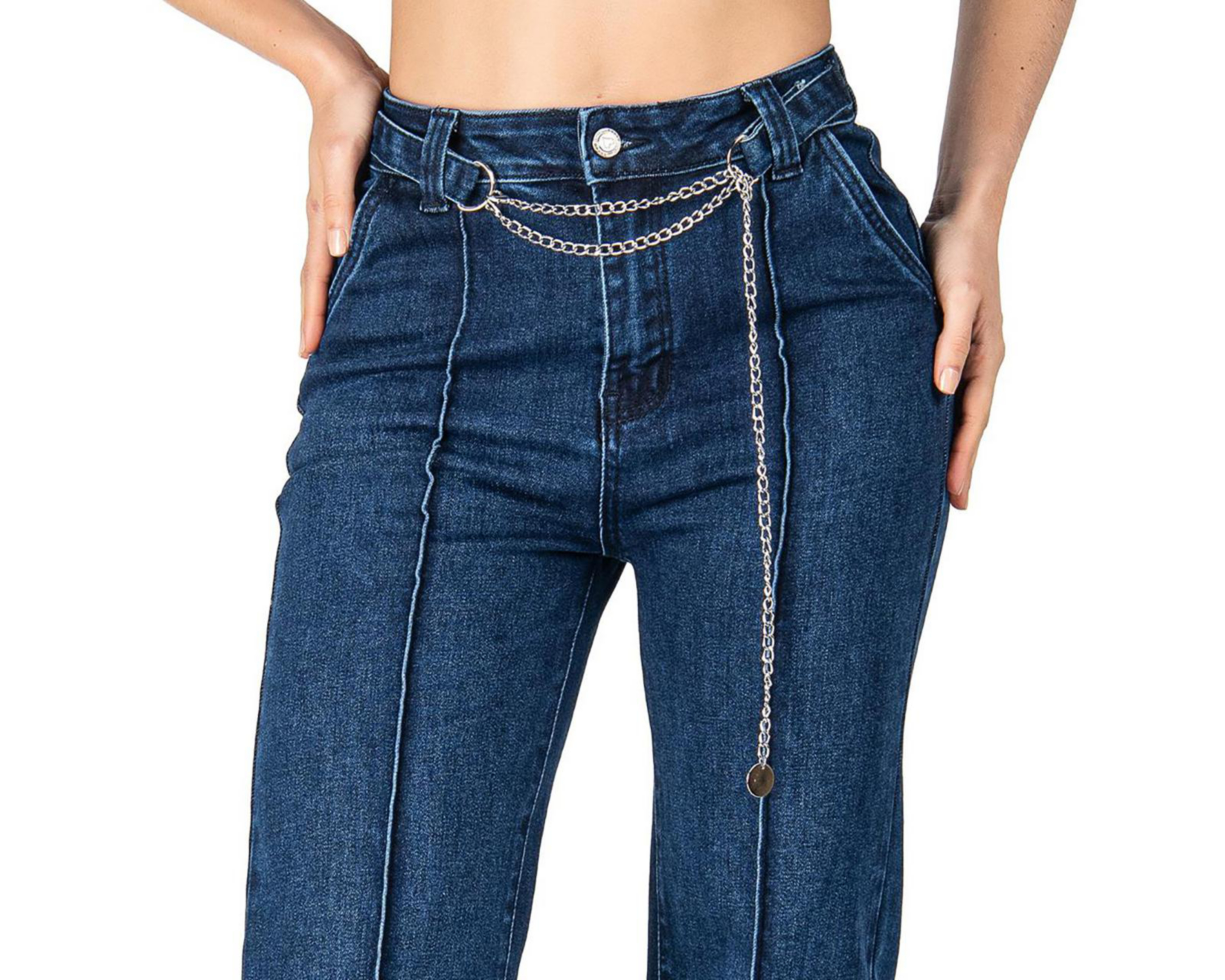 Foto 5 pulgar | Jeans Wide Leg Most Look para Mujer