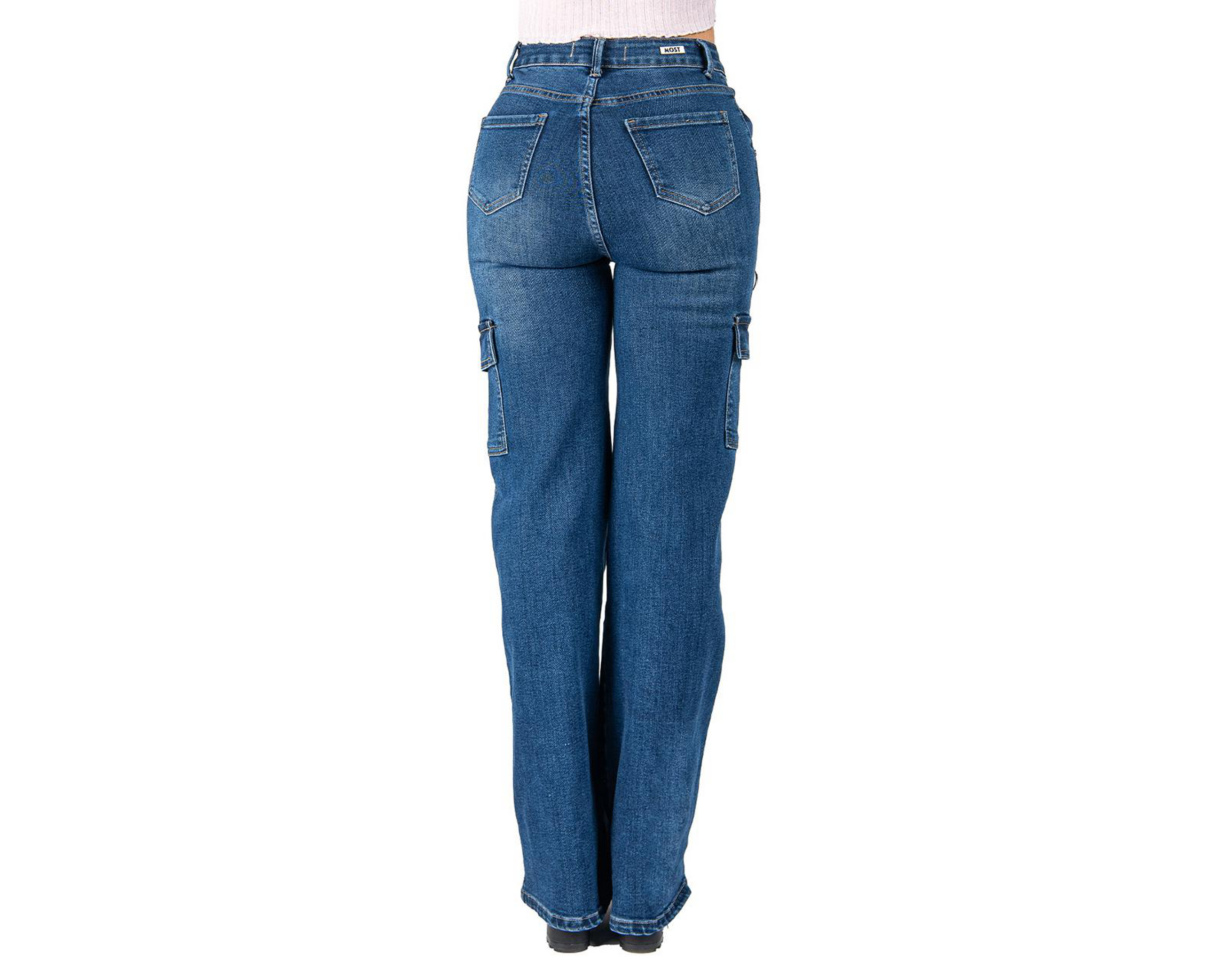 Foto 4 pulgar | Jeans Wide Leg Most Look para Mujer