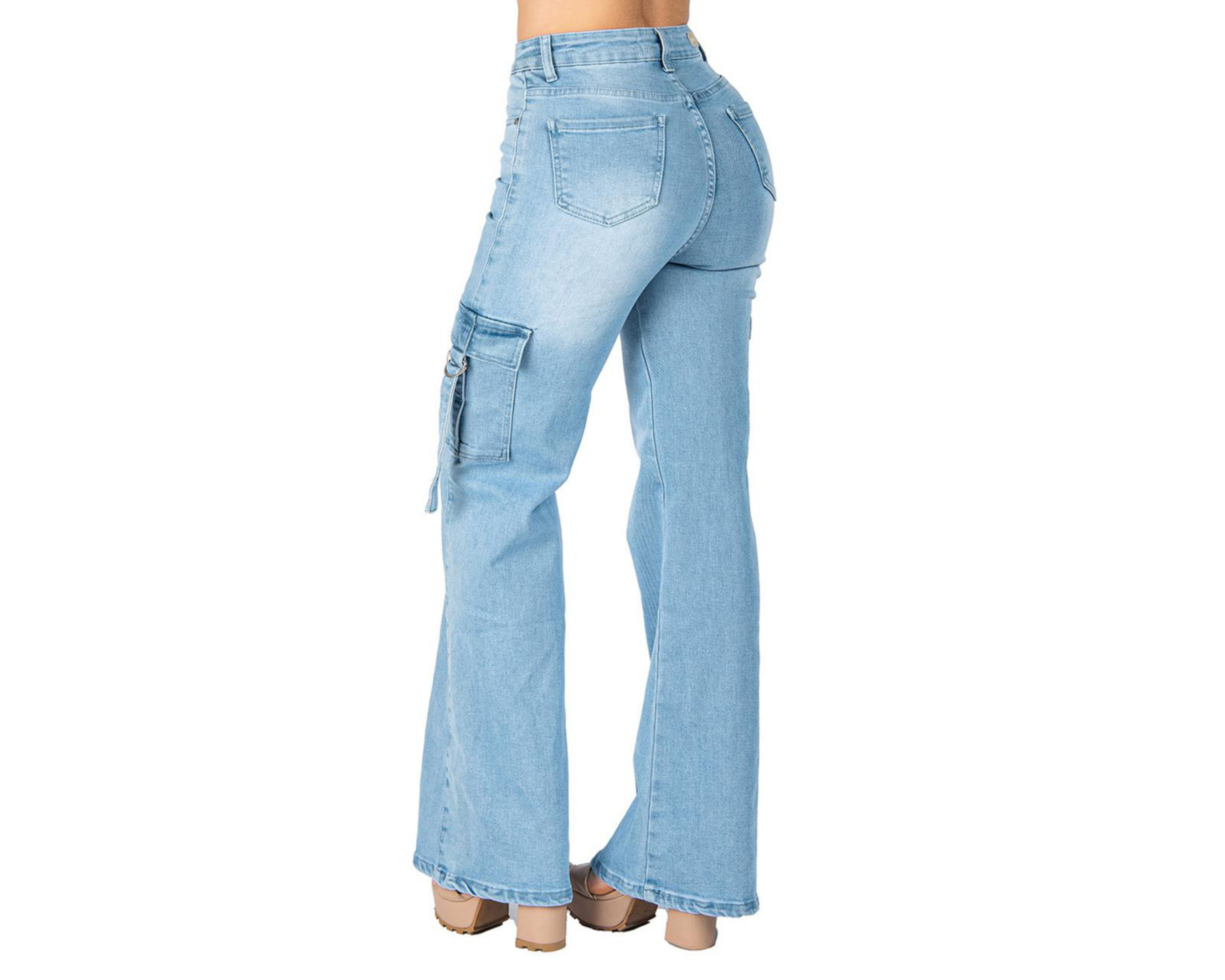 Foto 4 pulgar | Jeans Wide Leg Most Look para Mujer