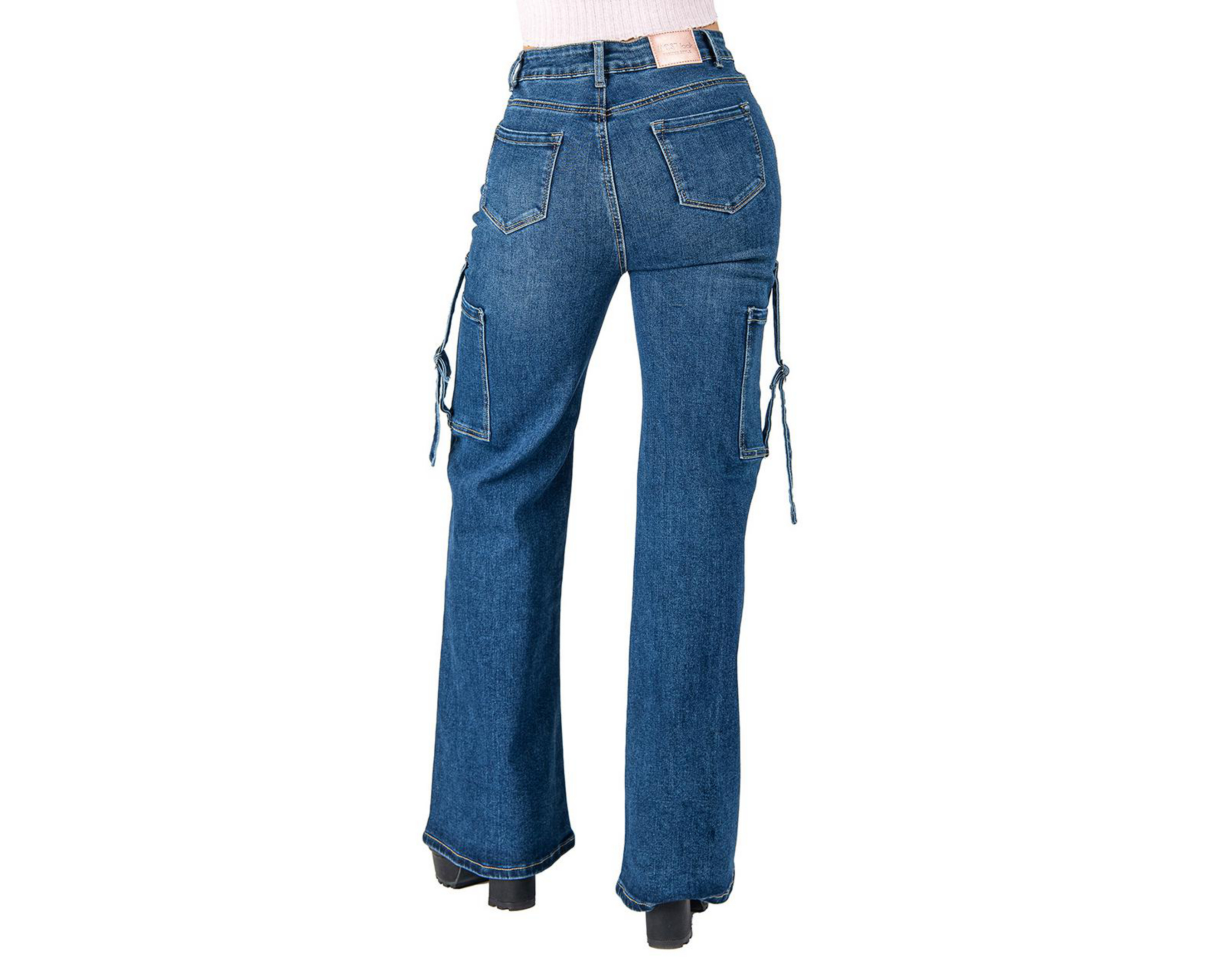 Foto 4 pulgar | Jeans Wide Leg Most Look para Mujer