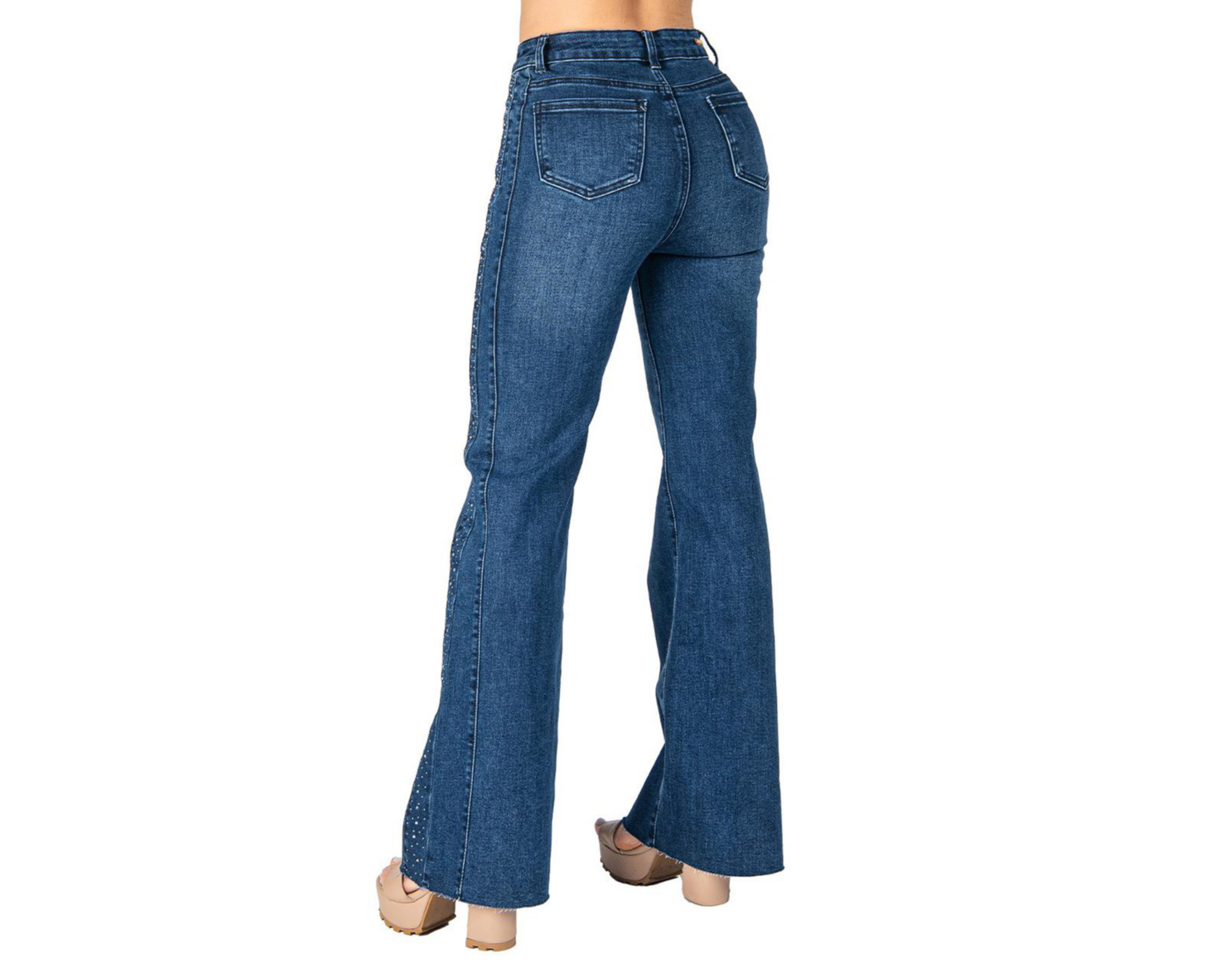 Foto 4 pulgar | Jeans Wide Leg Most Look para Mujer