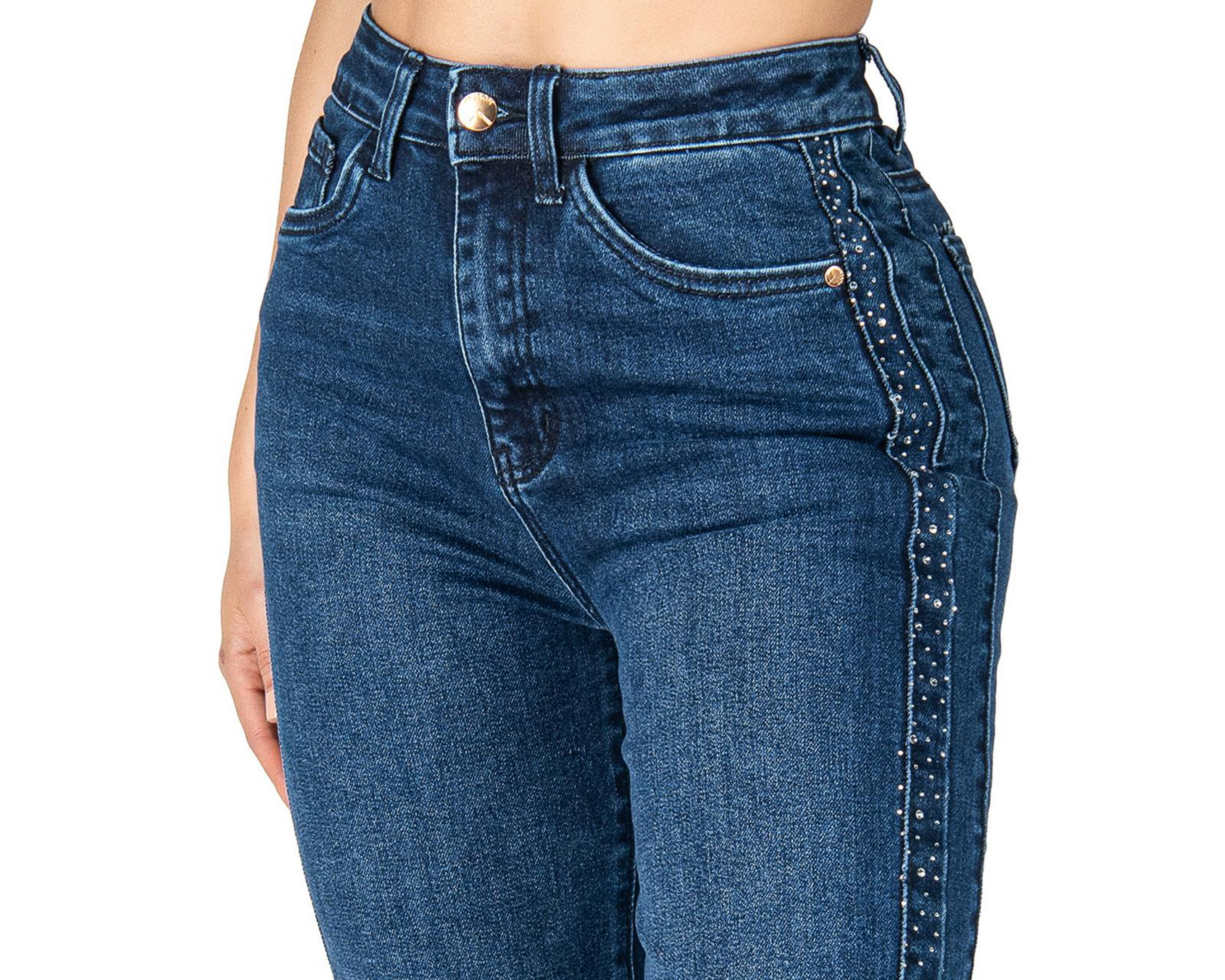 Foto 5 pulgar | Jeans Wide Leg Most Look para Mujer