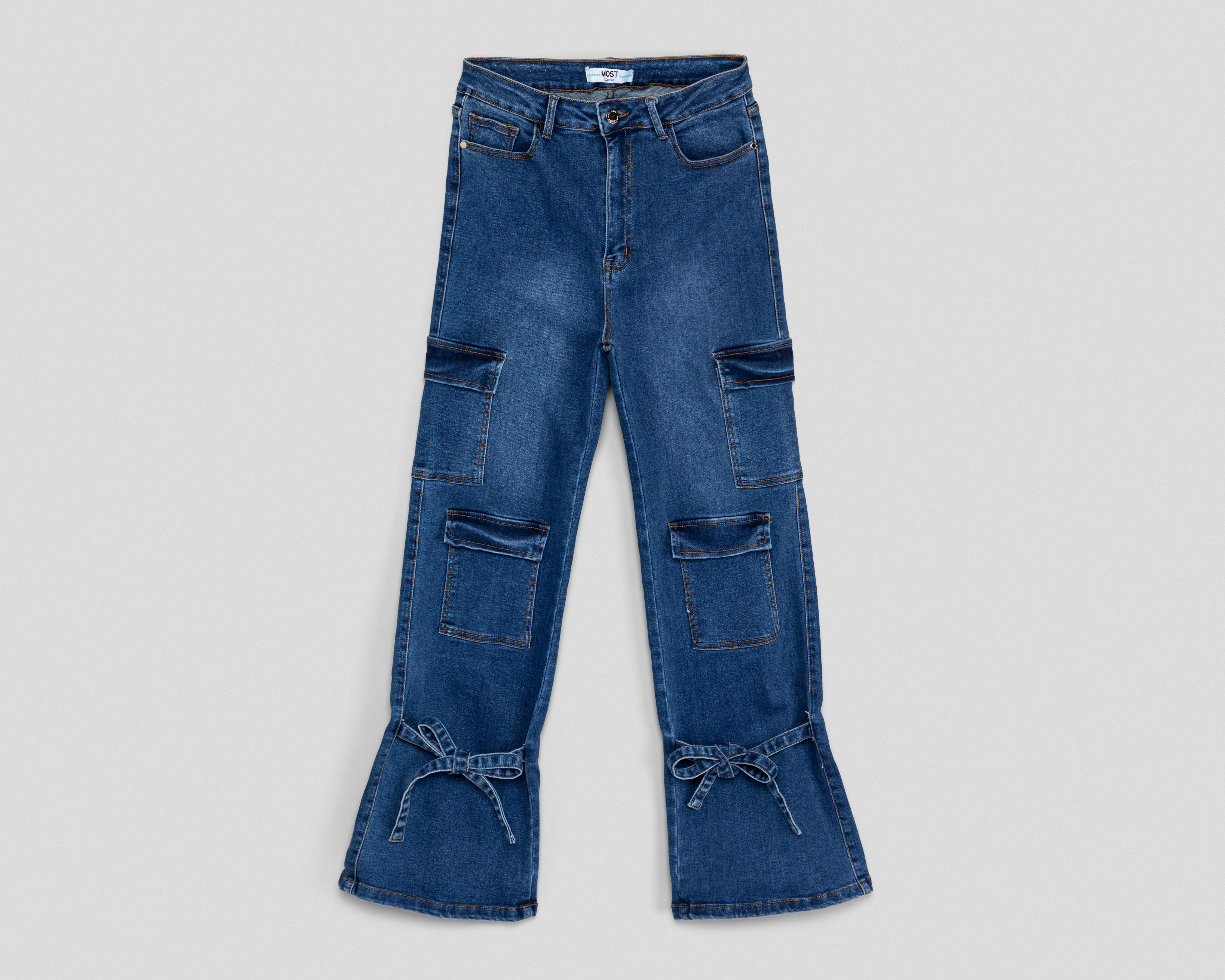 Foto 2 pulgar | Jeans Wide Leg Most Look para Mujer
