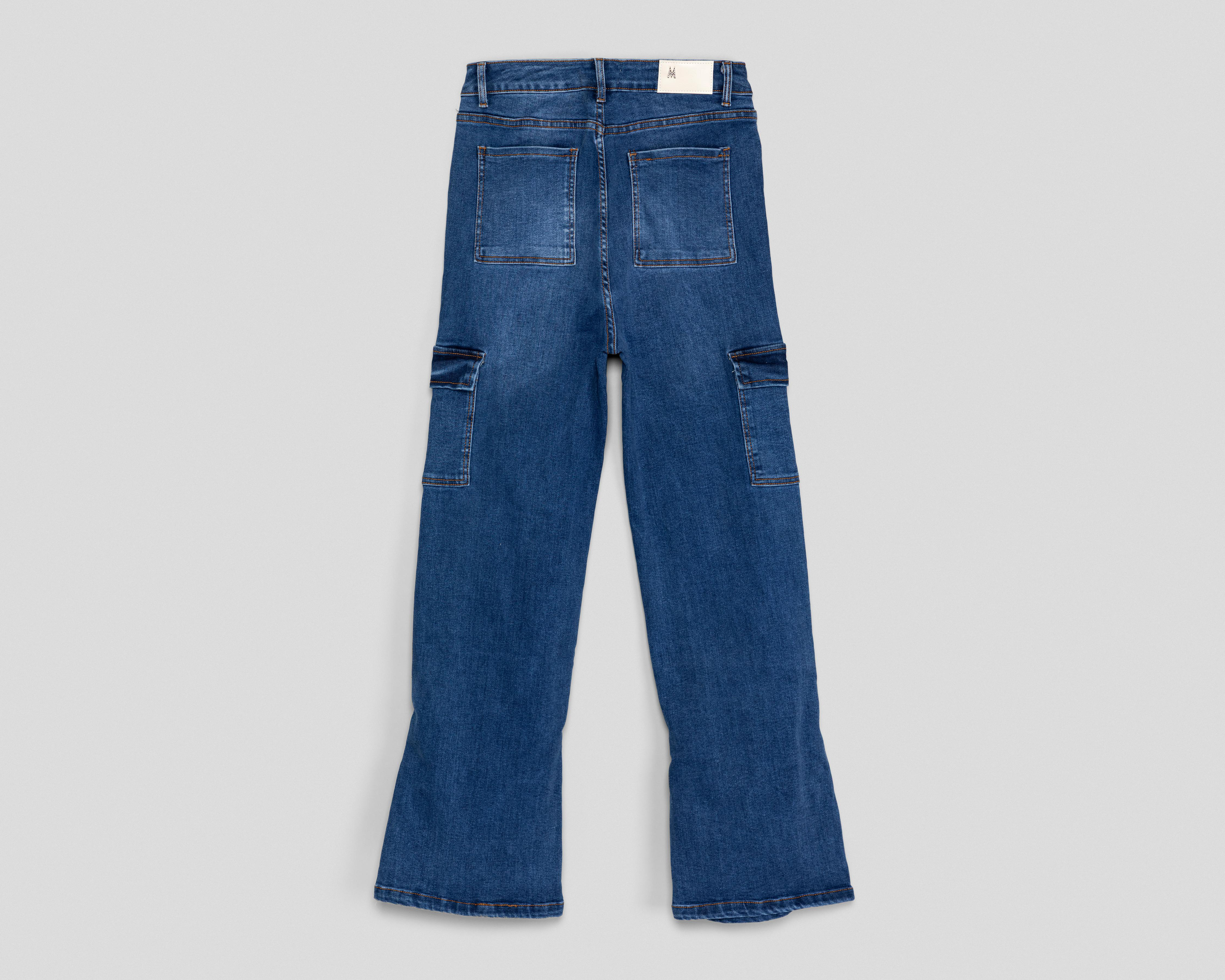 Foto 3 pulgar | Jeans Wide Leg Most Look para Mujer