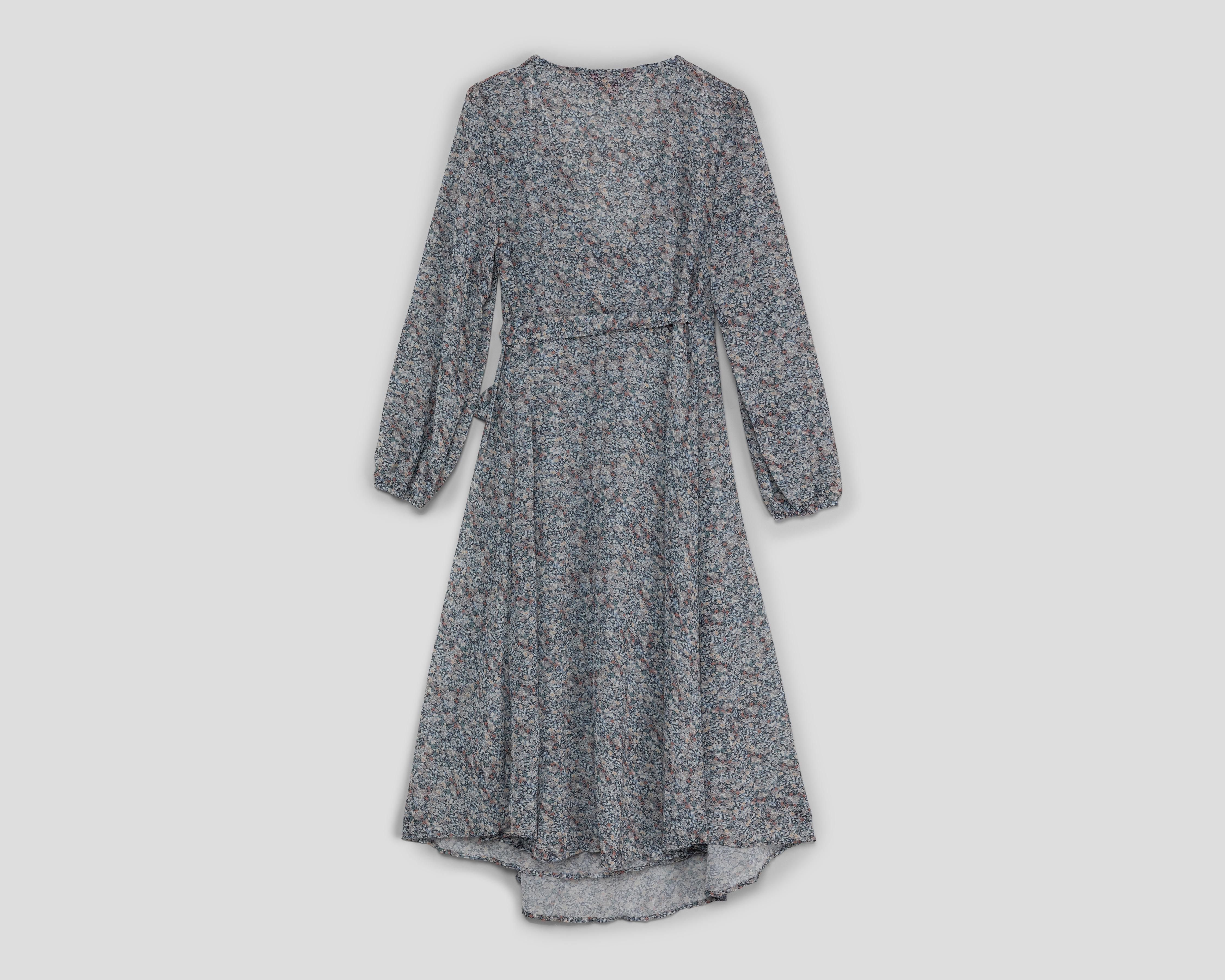 Foto 2 | Vestido Sahara Casual Escote V Estampado Manga Larga
