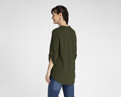 Foto 3 | Blusa Sahara Manga 3/4 Verde