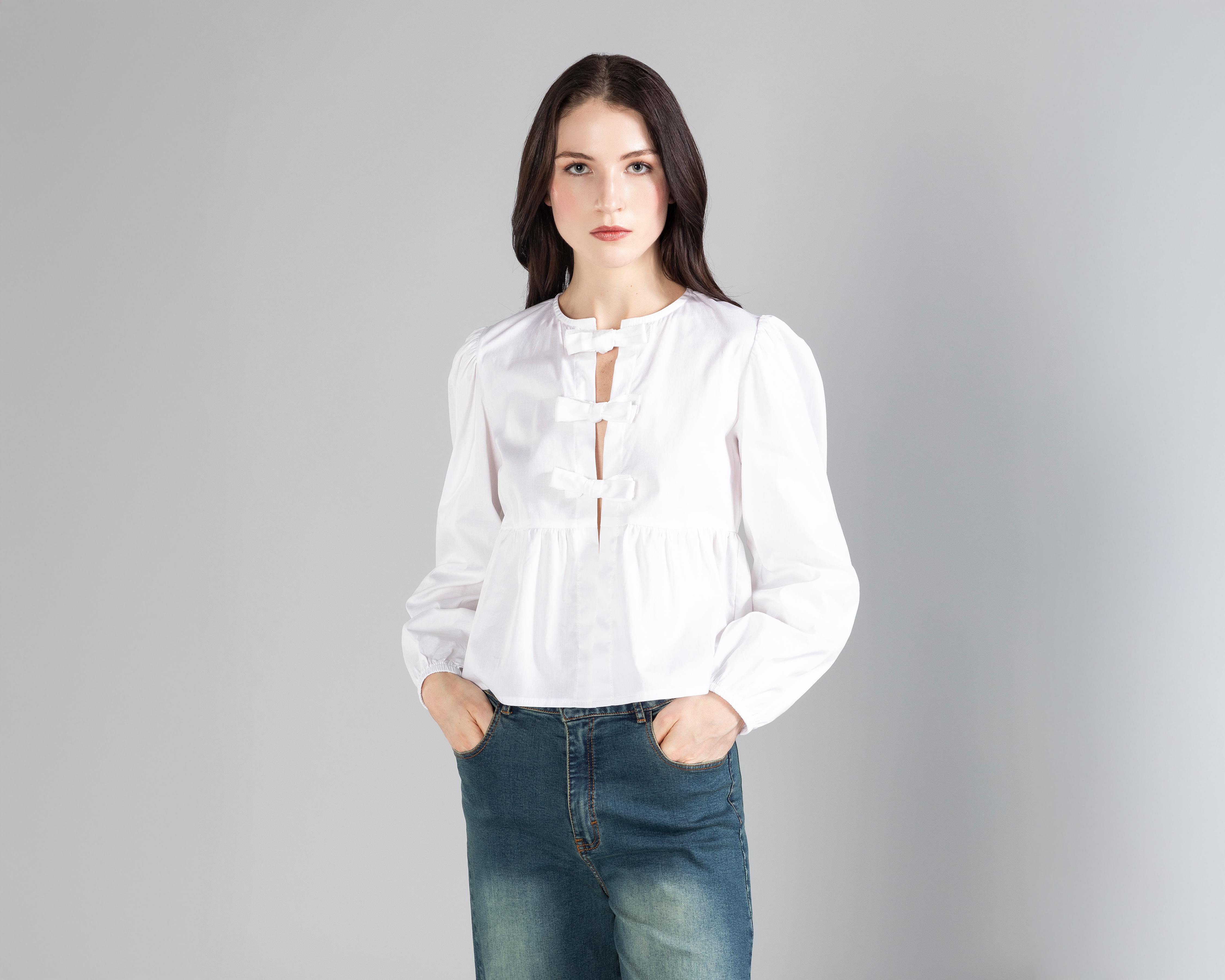 Foto 3 pulgar | Blusa Strona Abullonada para Mujer