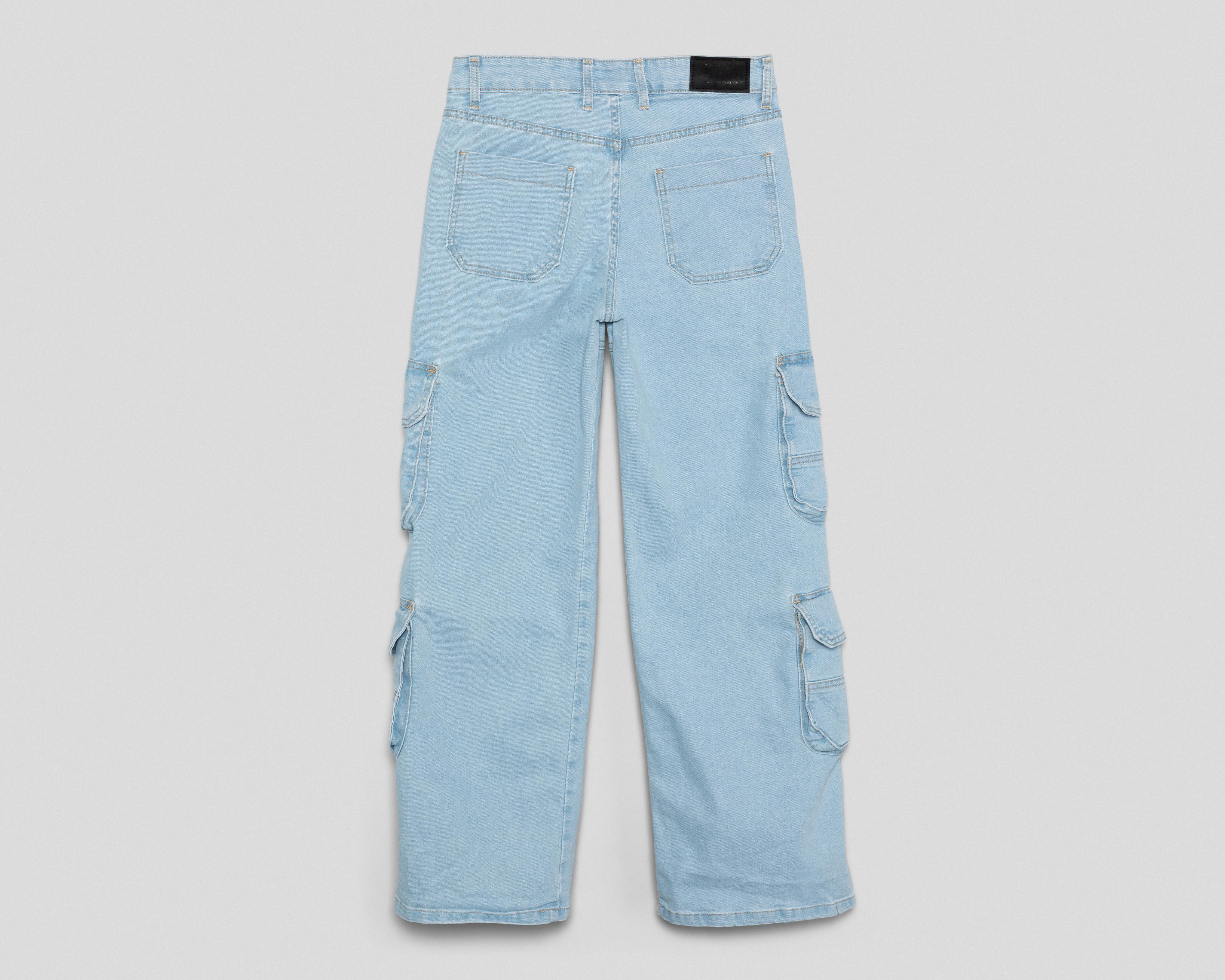 Foto 3 pulgar | Jeans Wide Leg Strona para Mujer