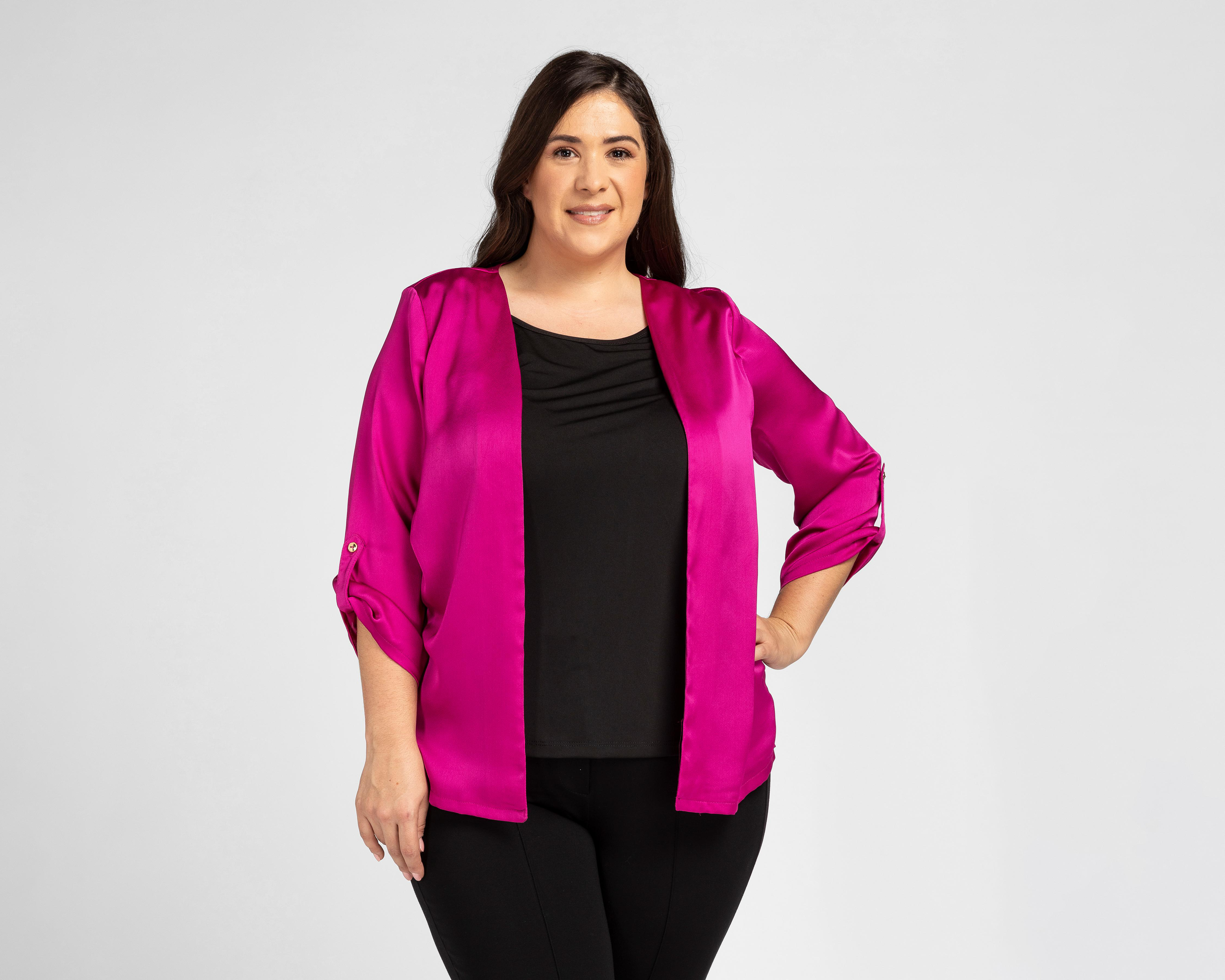 Blusa Sahara Manga 3/4 Rosa