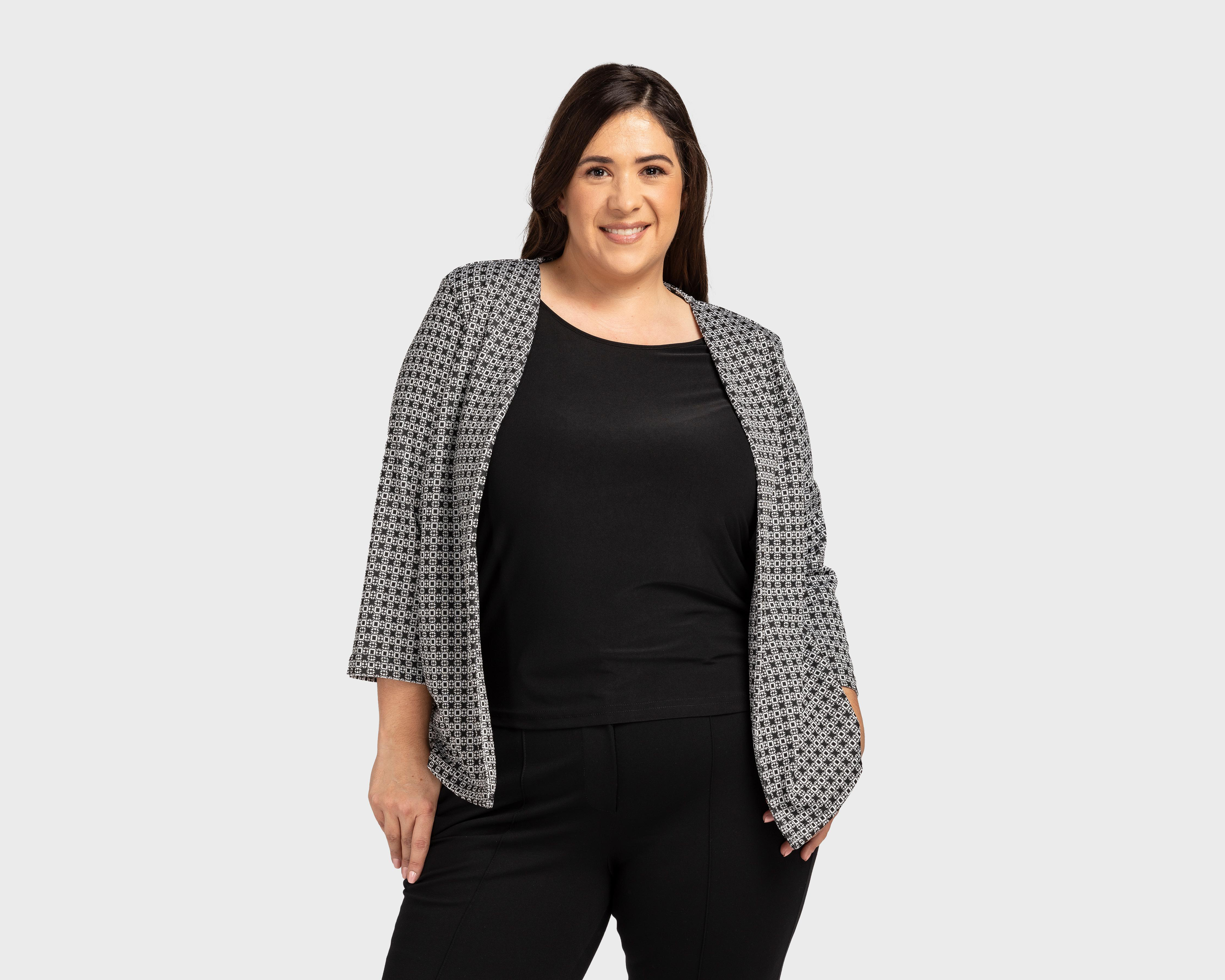 Blusa Sahara Manga 3/4 Estampada