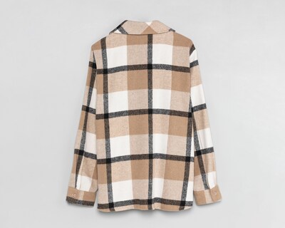 Foto 2 | Camisa Sahara Manga Larga a Cuadros