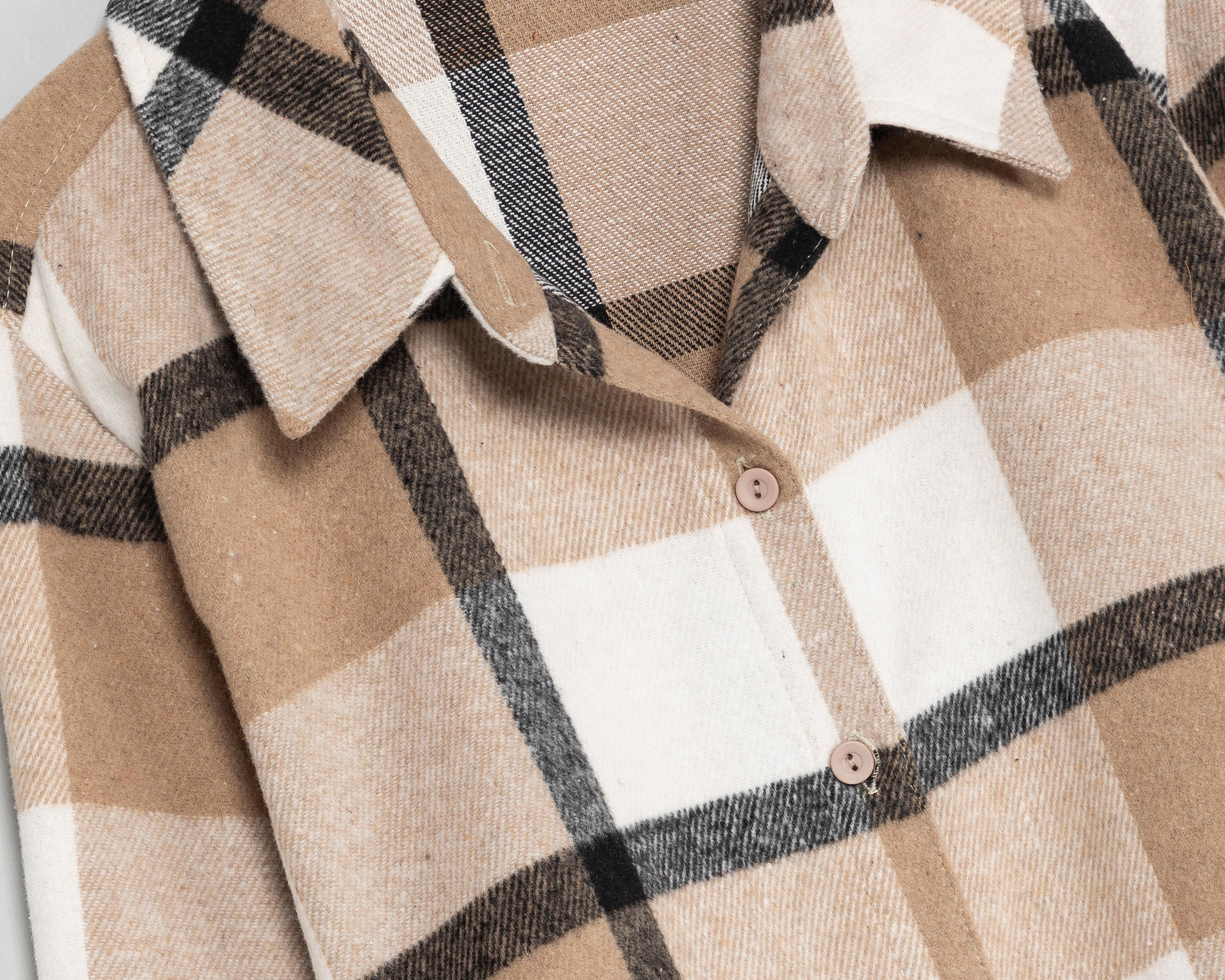 Foto 4 pulgar | Camisa Sahara Manga Larga a Cuadros