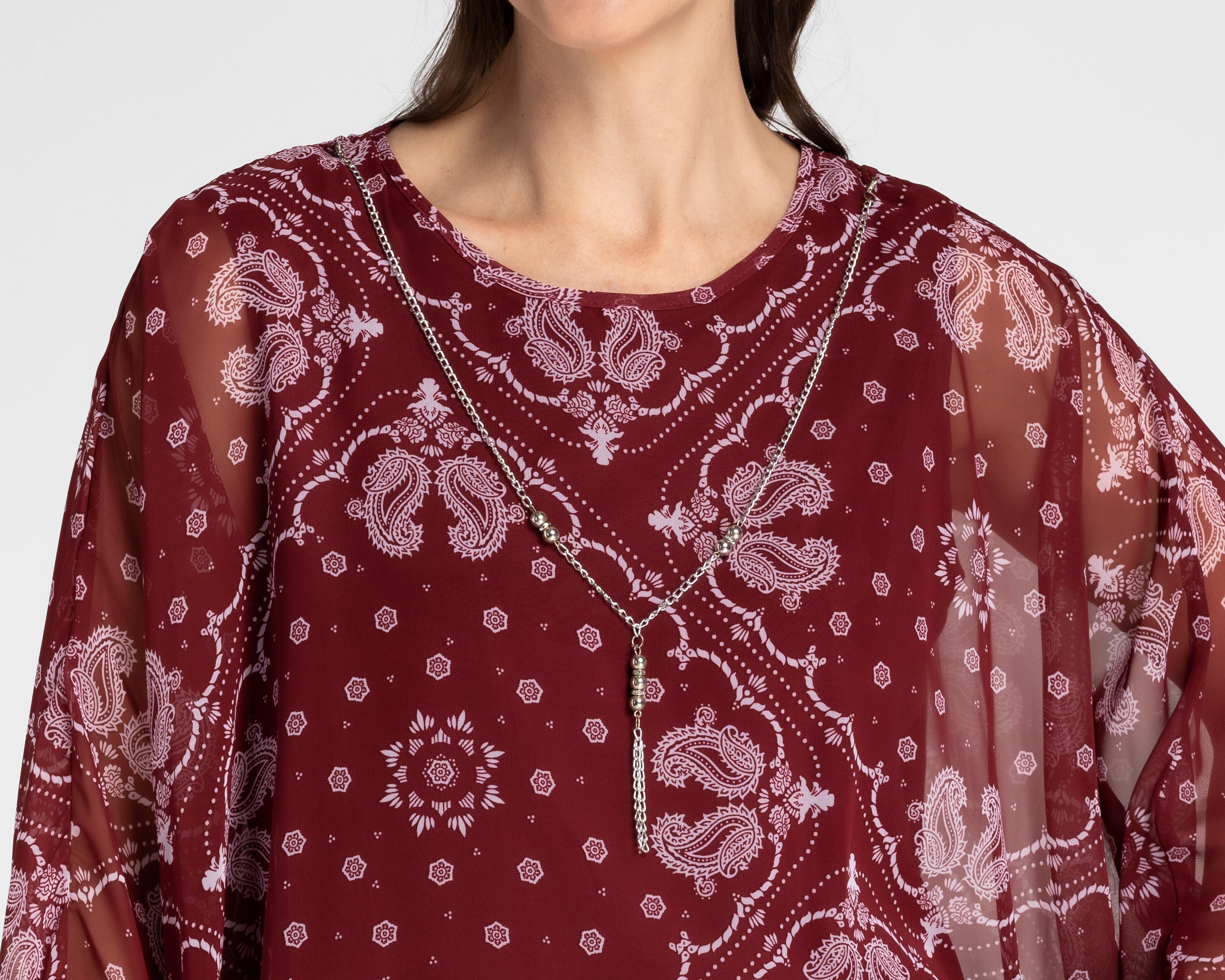 Foto 5 pulgar | Blusa Sahara Manga Larga Estampada