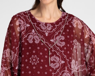 Foto 4 | Blusa Sahara Manga Larga Estampada