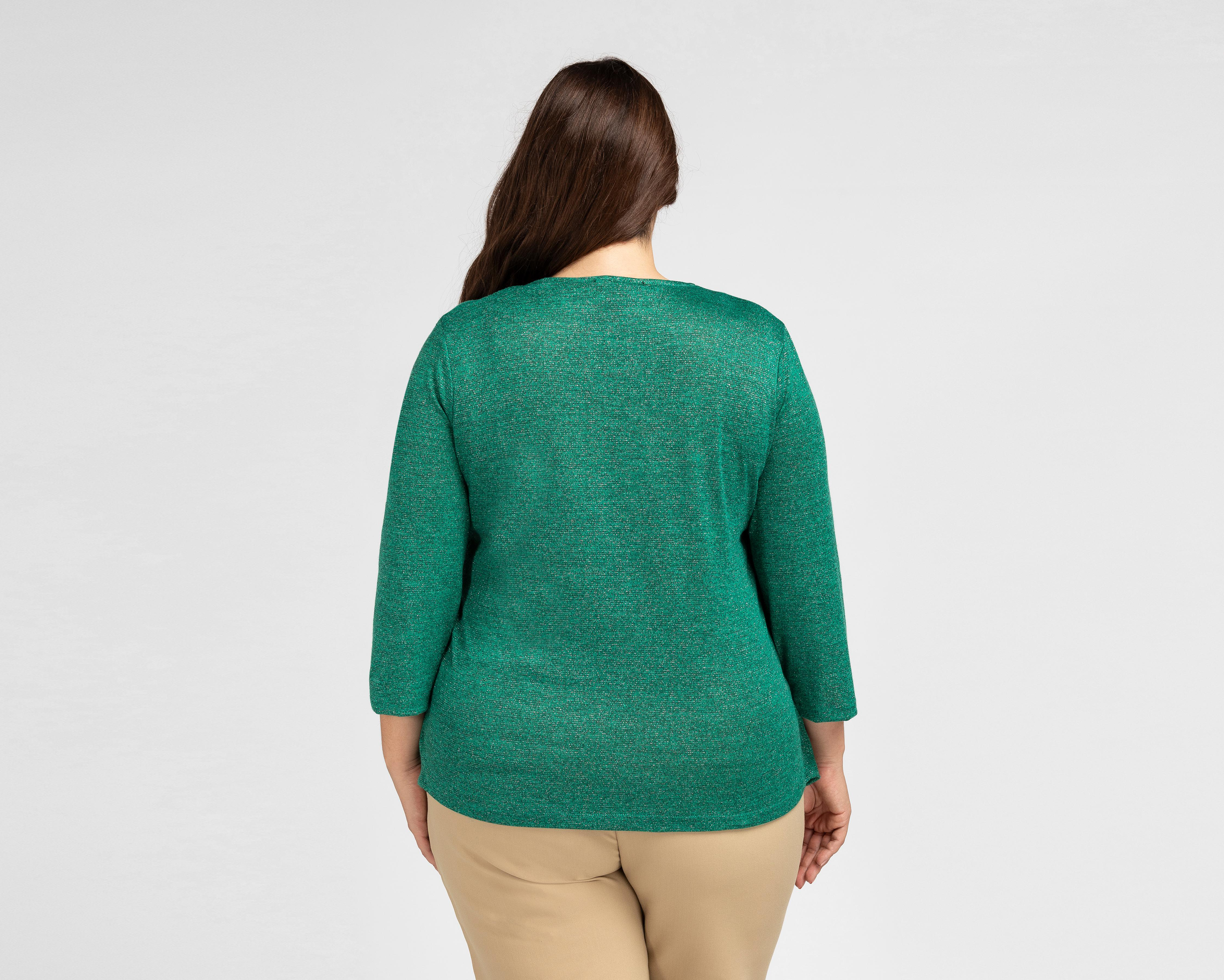 Foto 4 pulgar | Blusa Sahara Manga 3/4 Verde