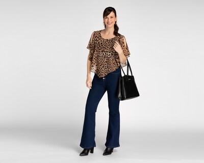 Foto 2 | Blusa Sahara Manga Corta con Animal Print