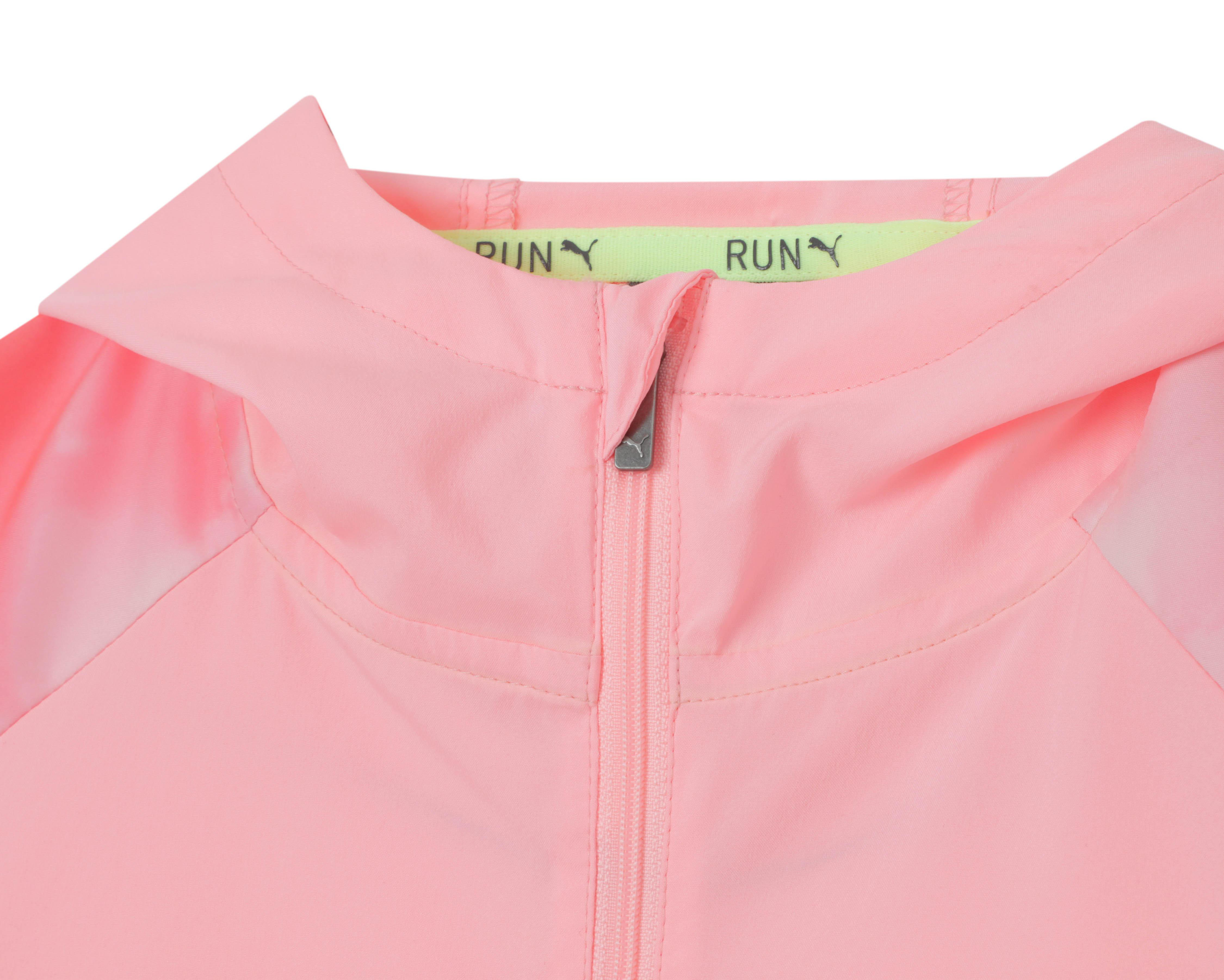 Foto 3 | Chamarra de Entrenamiento Puma Rosa con Capucha