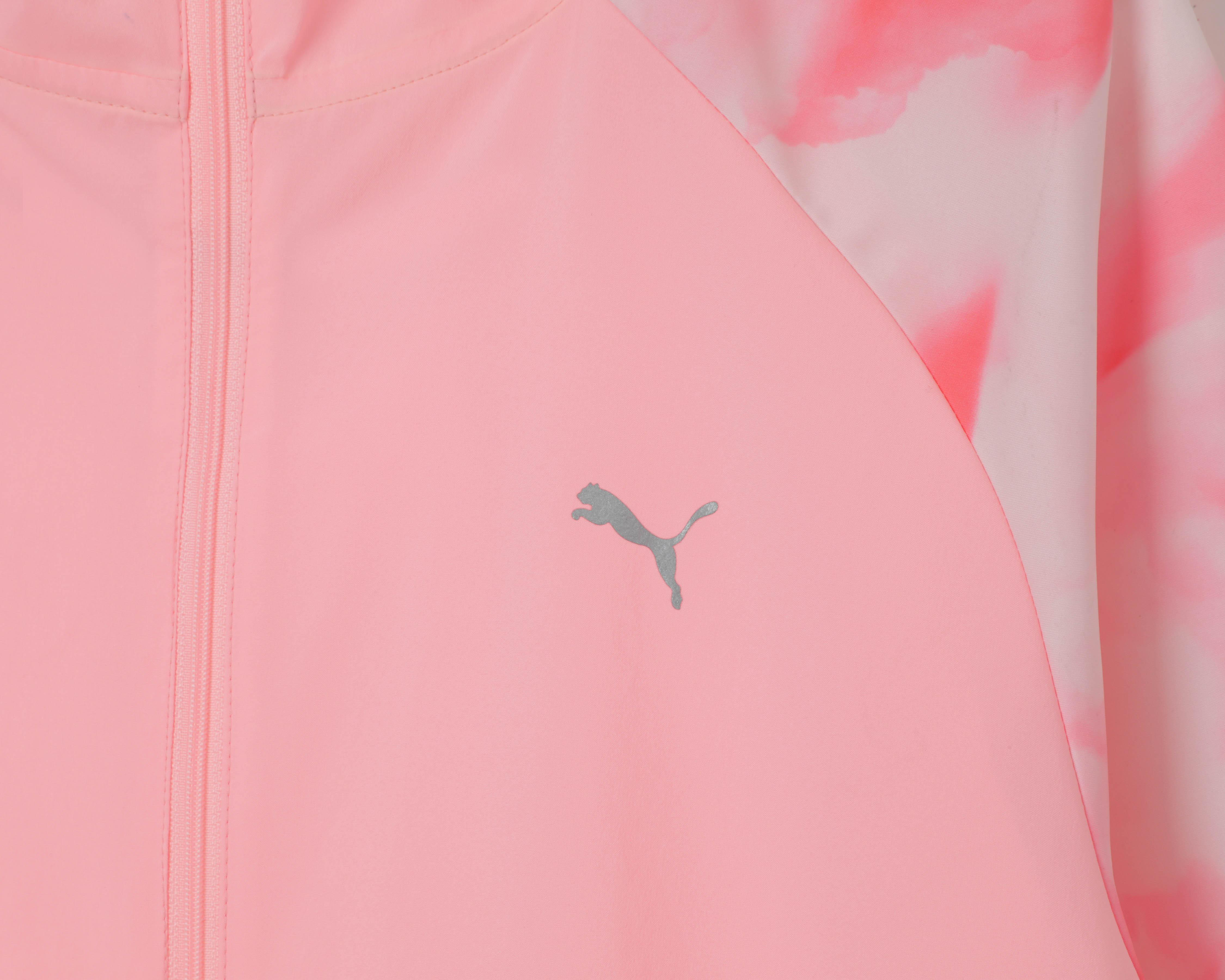 Foto 4 | Chamarra de Entrenamiento Puma Rosa con Capucha