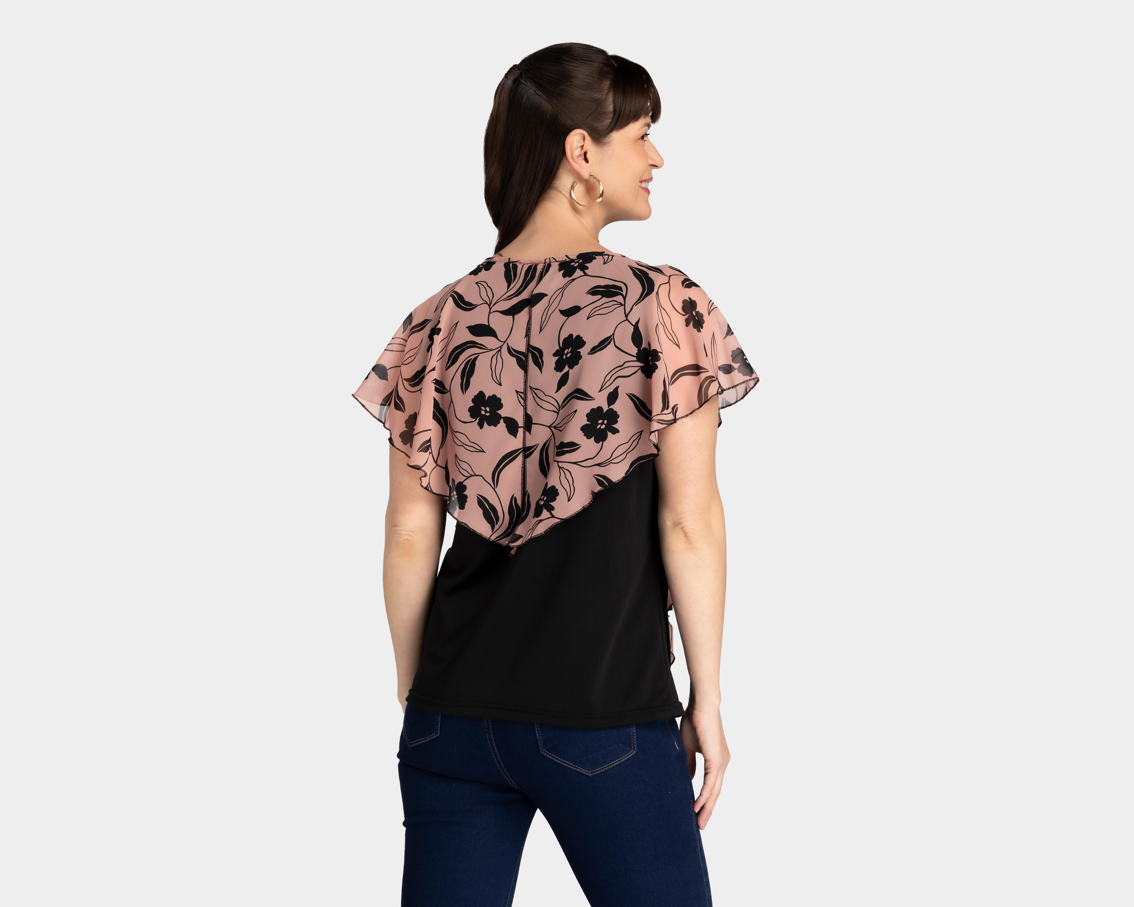 Foto 4 pulgar | Blusa Sahara Estampada Floral con Collar