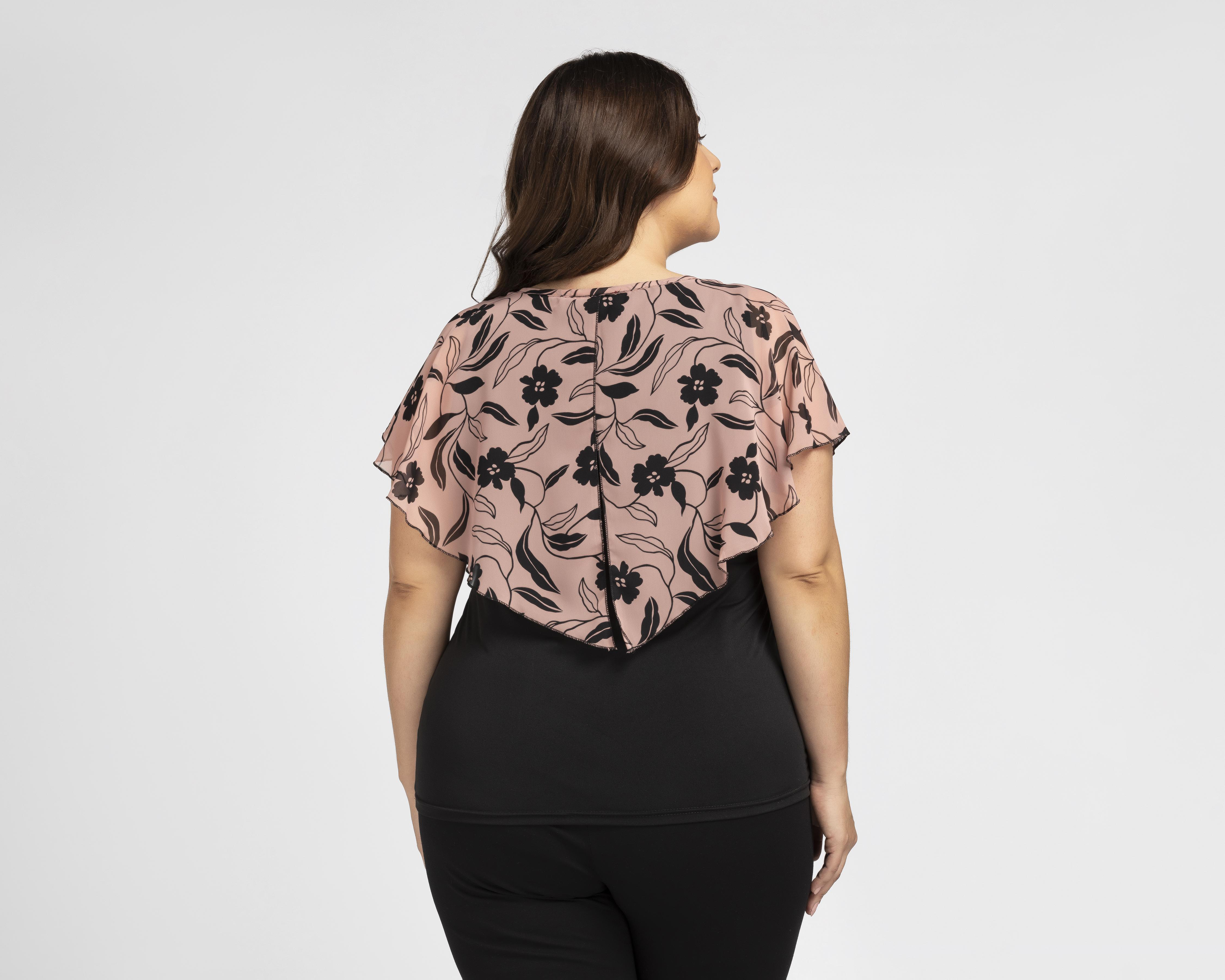 Foto 6 | Blusa Sahara Estampada Floral con Collar