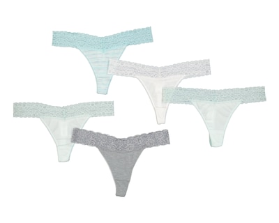 Foto 1 | Tanga de Encaje Activa para Mujer 5 Piezas