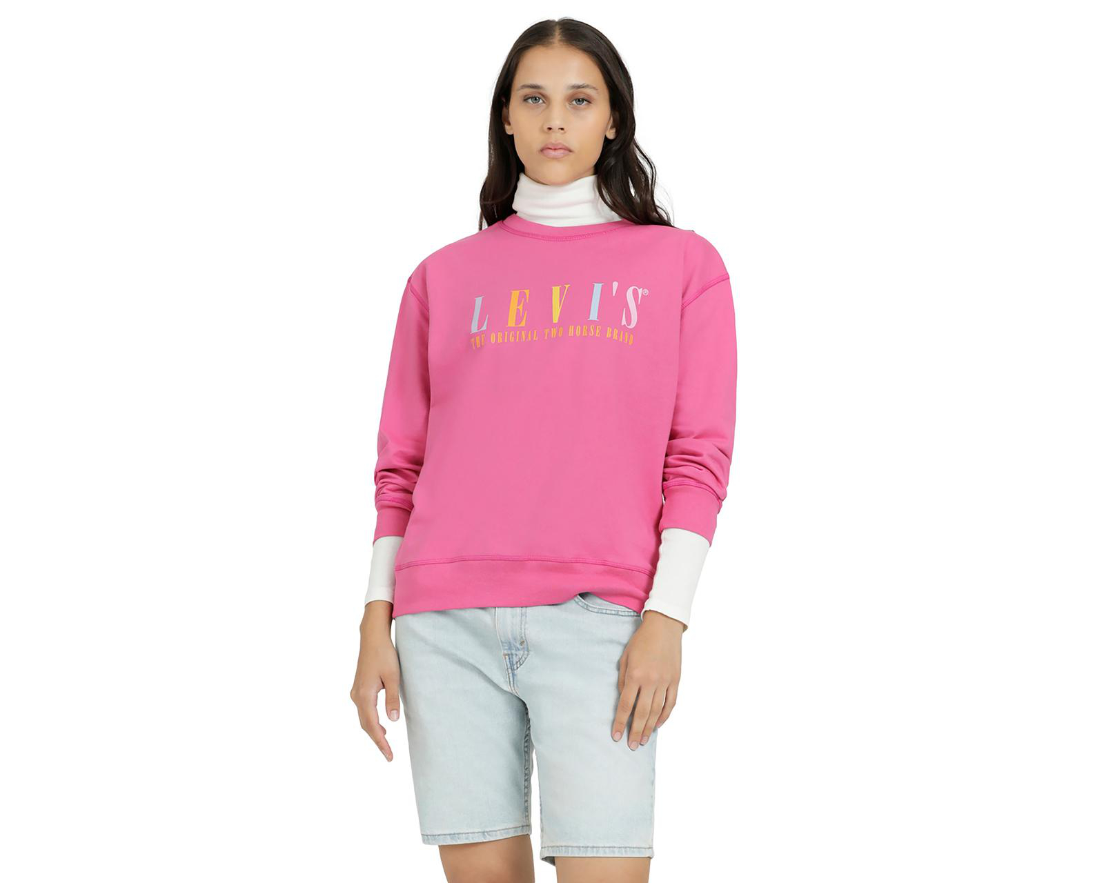 Foto 2 pulgar | Sudadera Levi's Rosa