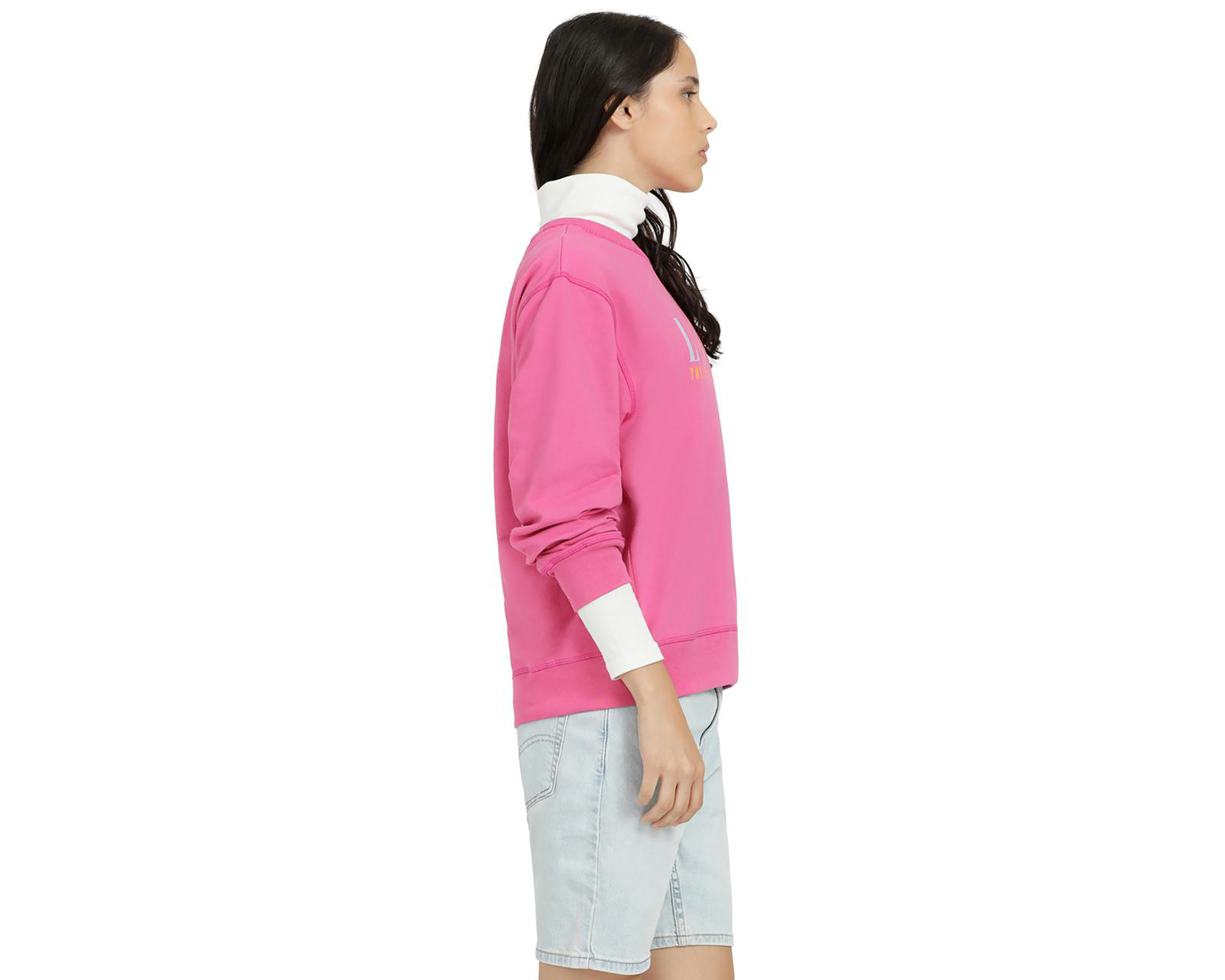 Foto 3 pulgar | Sudadera Levi's Rosa
