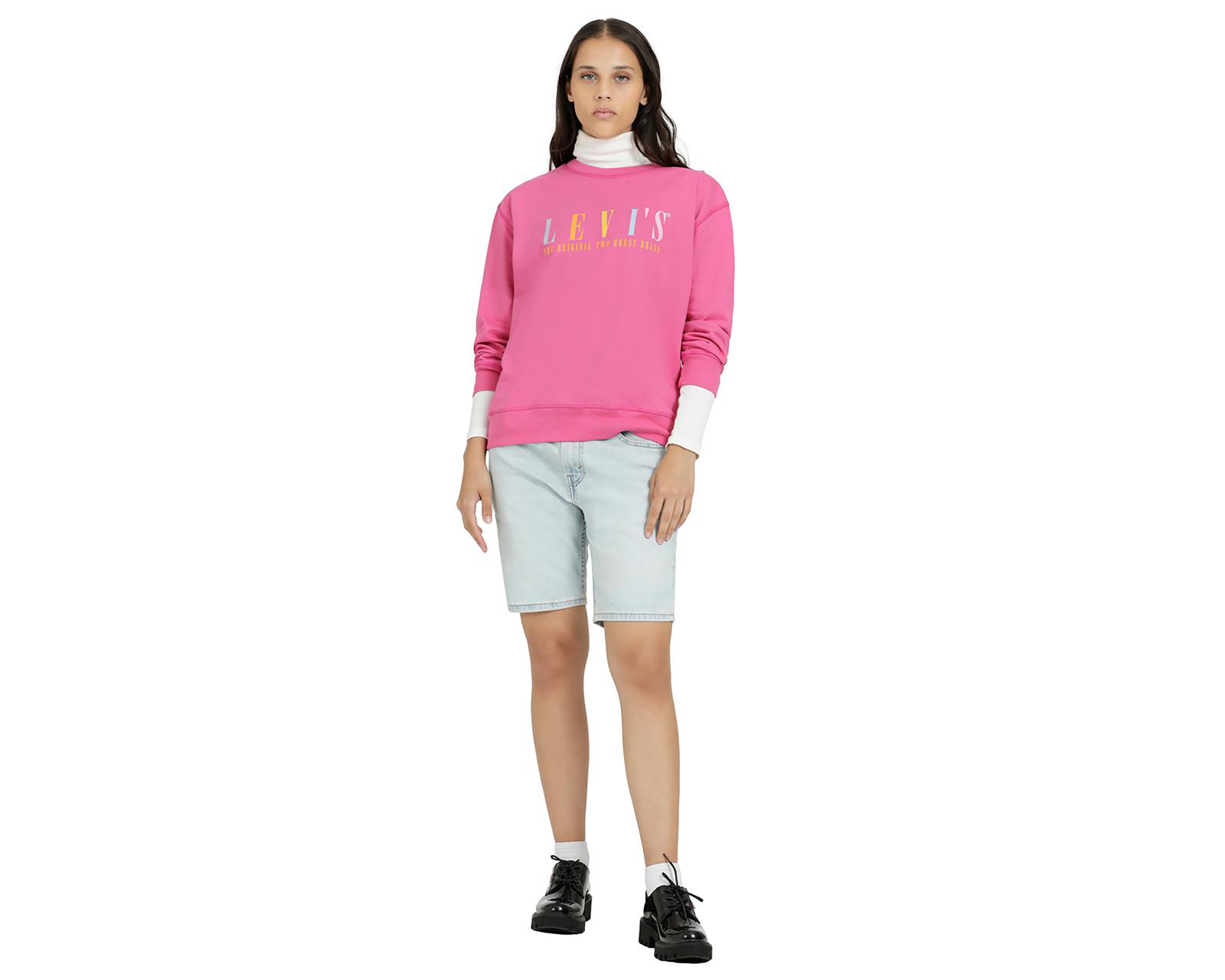 Foto 5 pulgar | Sudadera Levi's Rosa