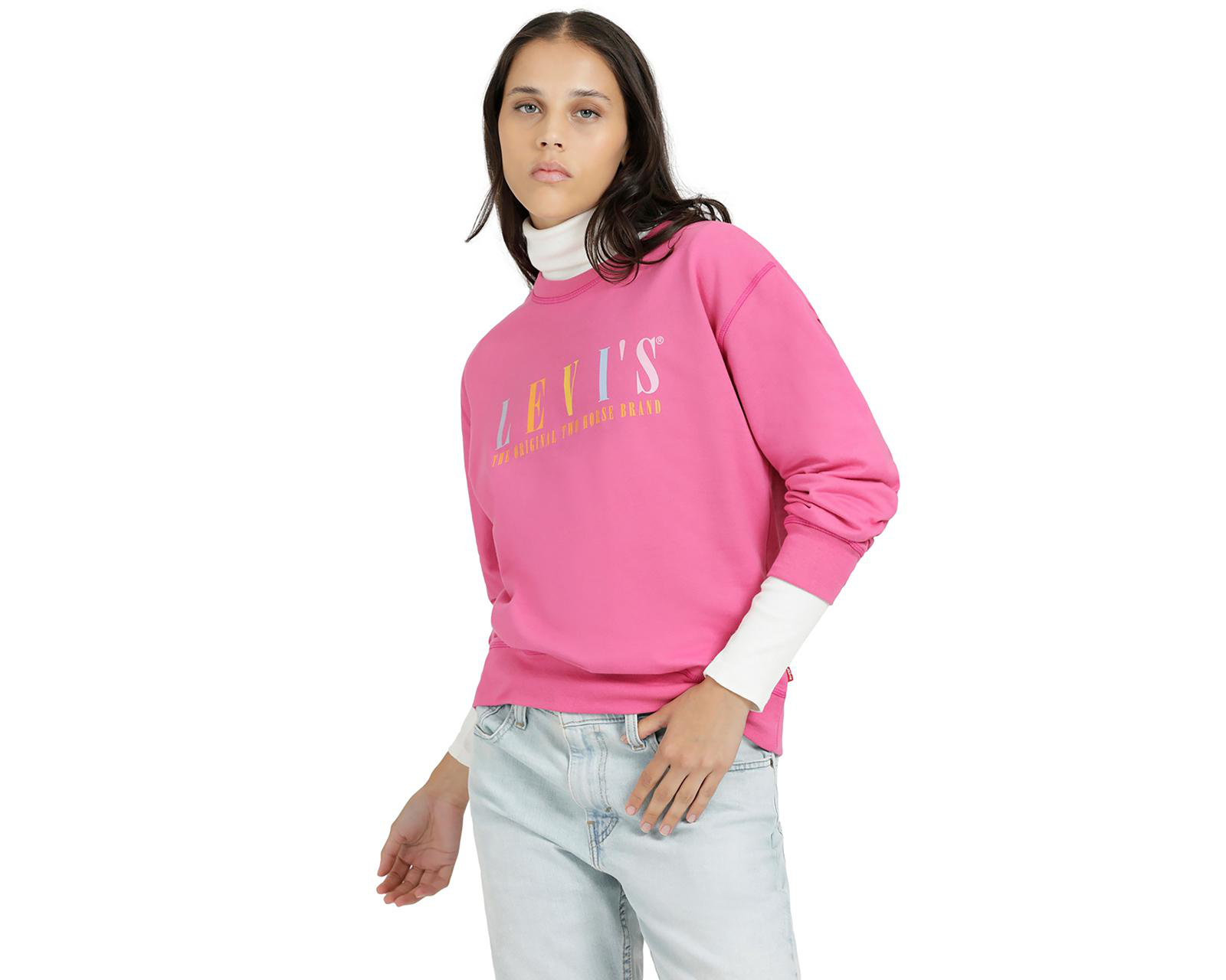 Foto 6 pulgar | Sudadera Levi's Rosa
