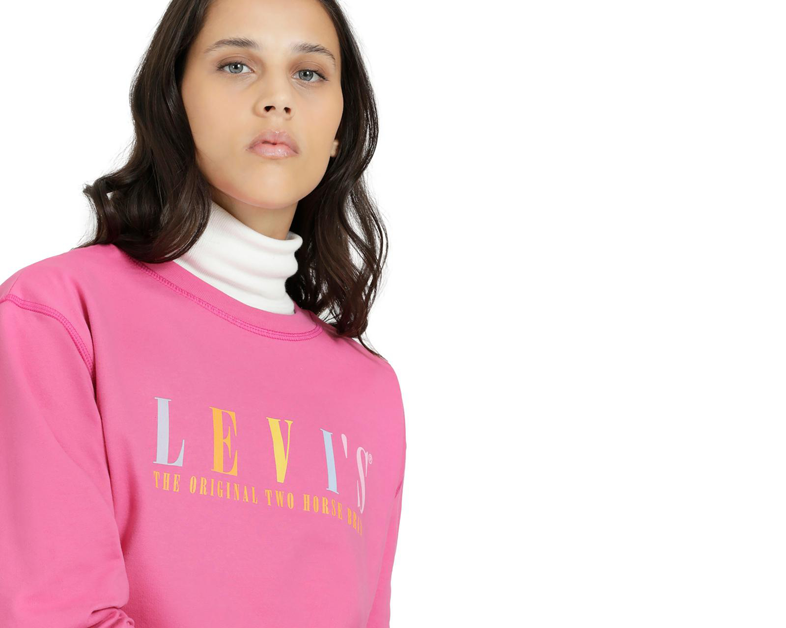 Foto 7 pulgar | Sudadera Levi's Rosa