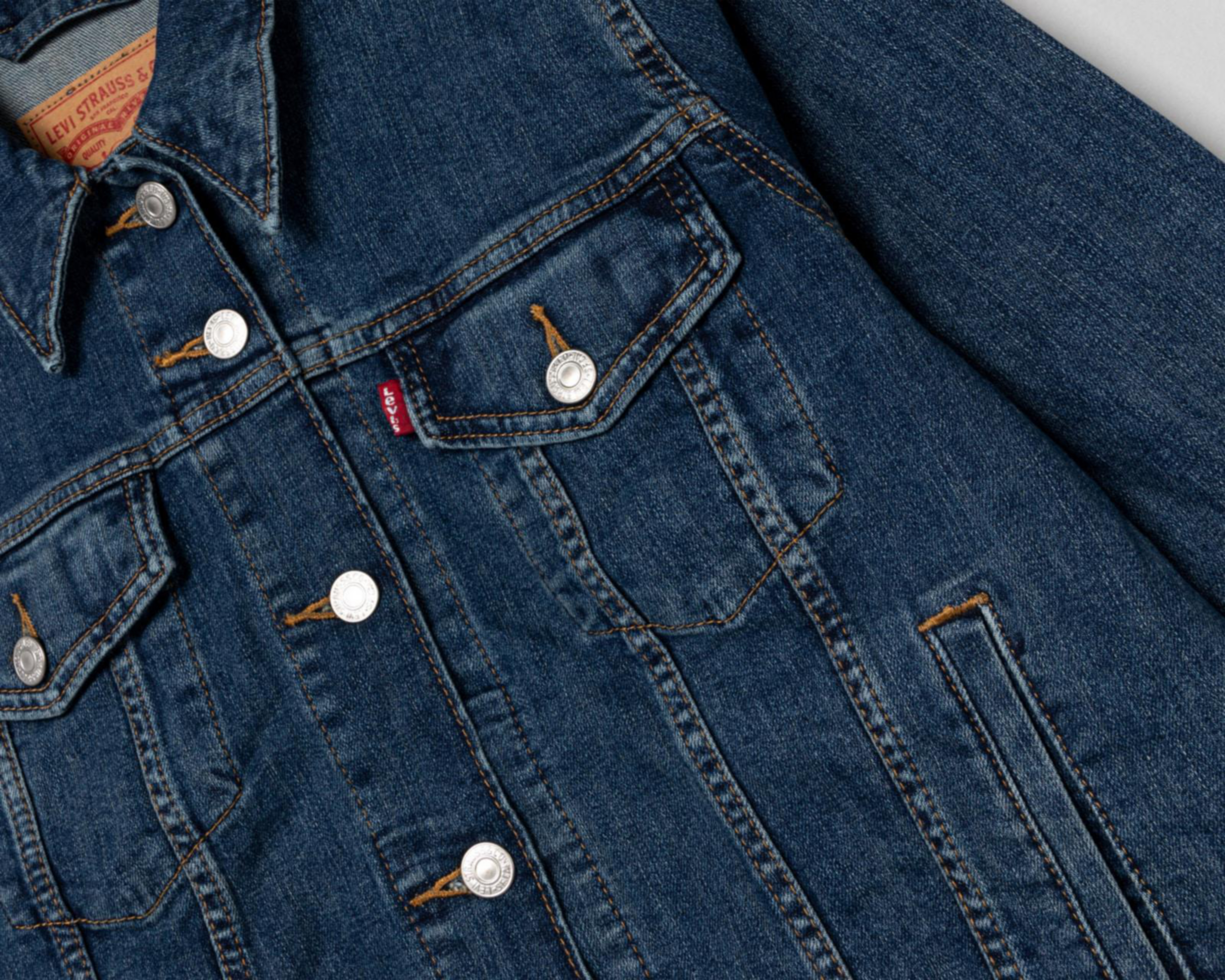 Foto 8 pulgar | Chamarra Trucker Levi's de Mezclilla