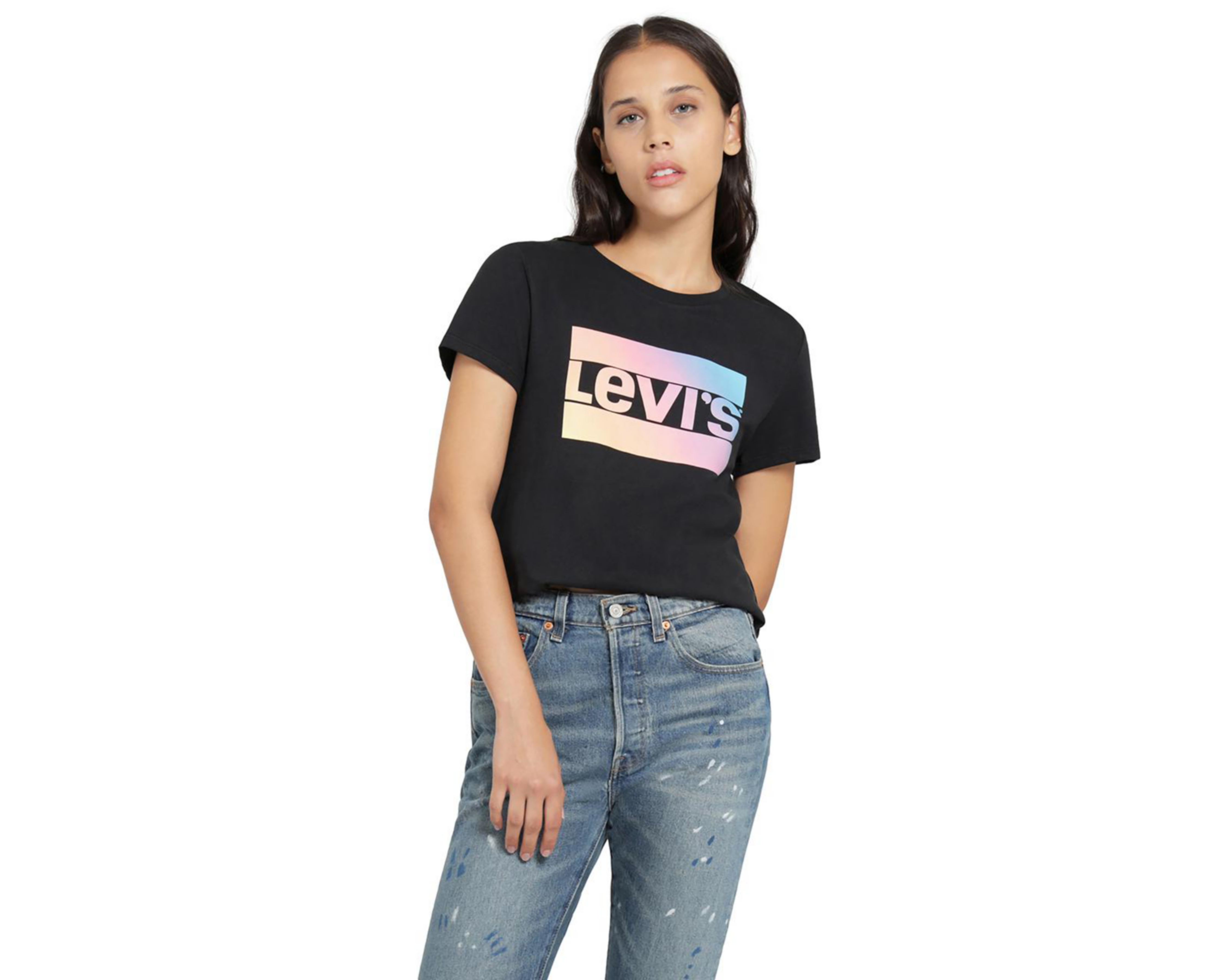 Foto 1 | Playera Levi's Manga Corta con Cuello Redondo